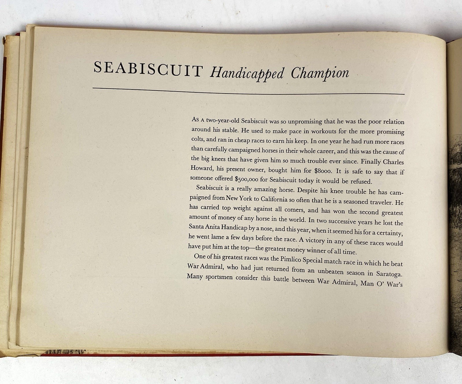 Black, Bay and Chestnut: Profiles of Twenty-Favorite Horses by C.W Anderson 1939