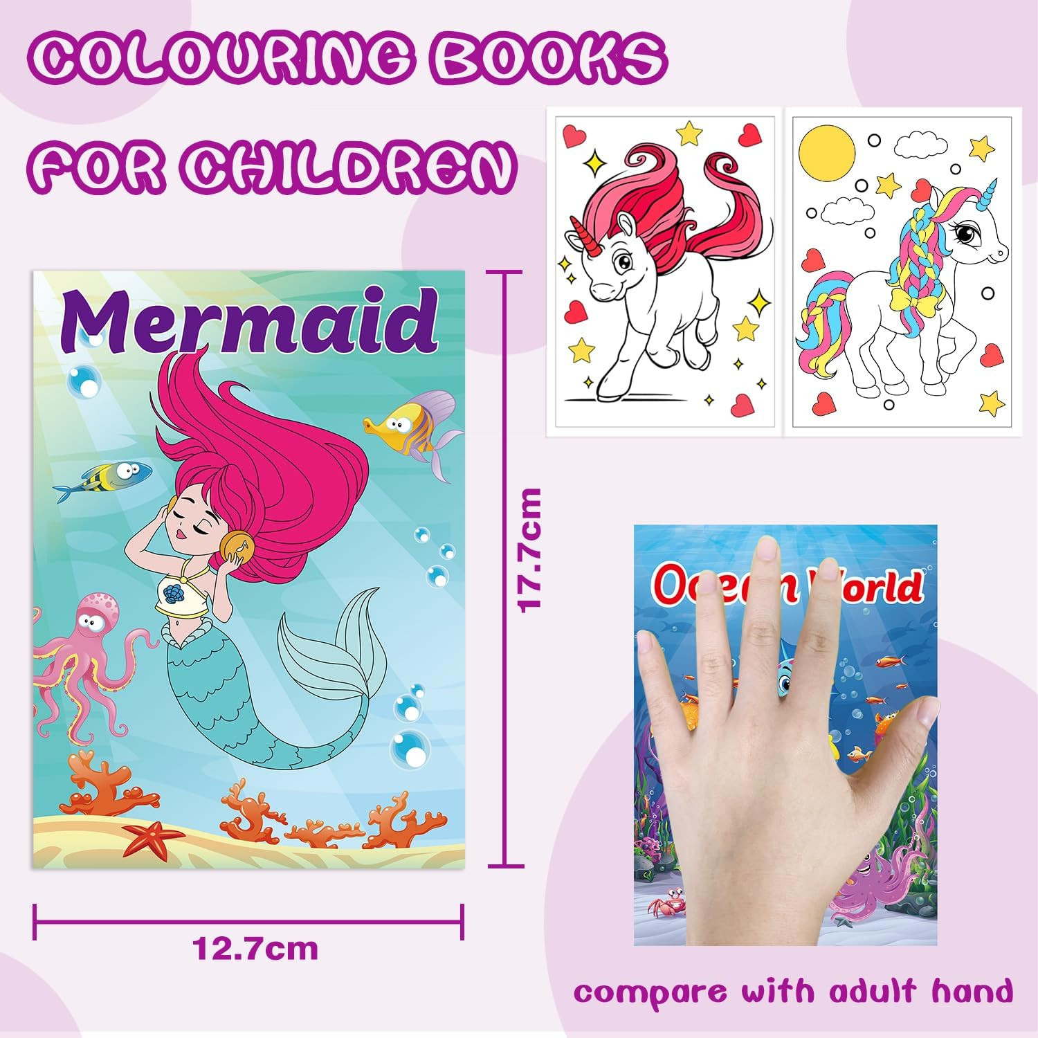 Kalysky 20Pack Coloring Books for Kids Ages 4-8 (5.1 X 7 Inch),Mini Coloring Boo