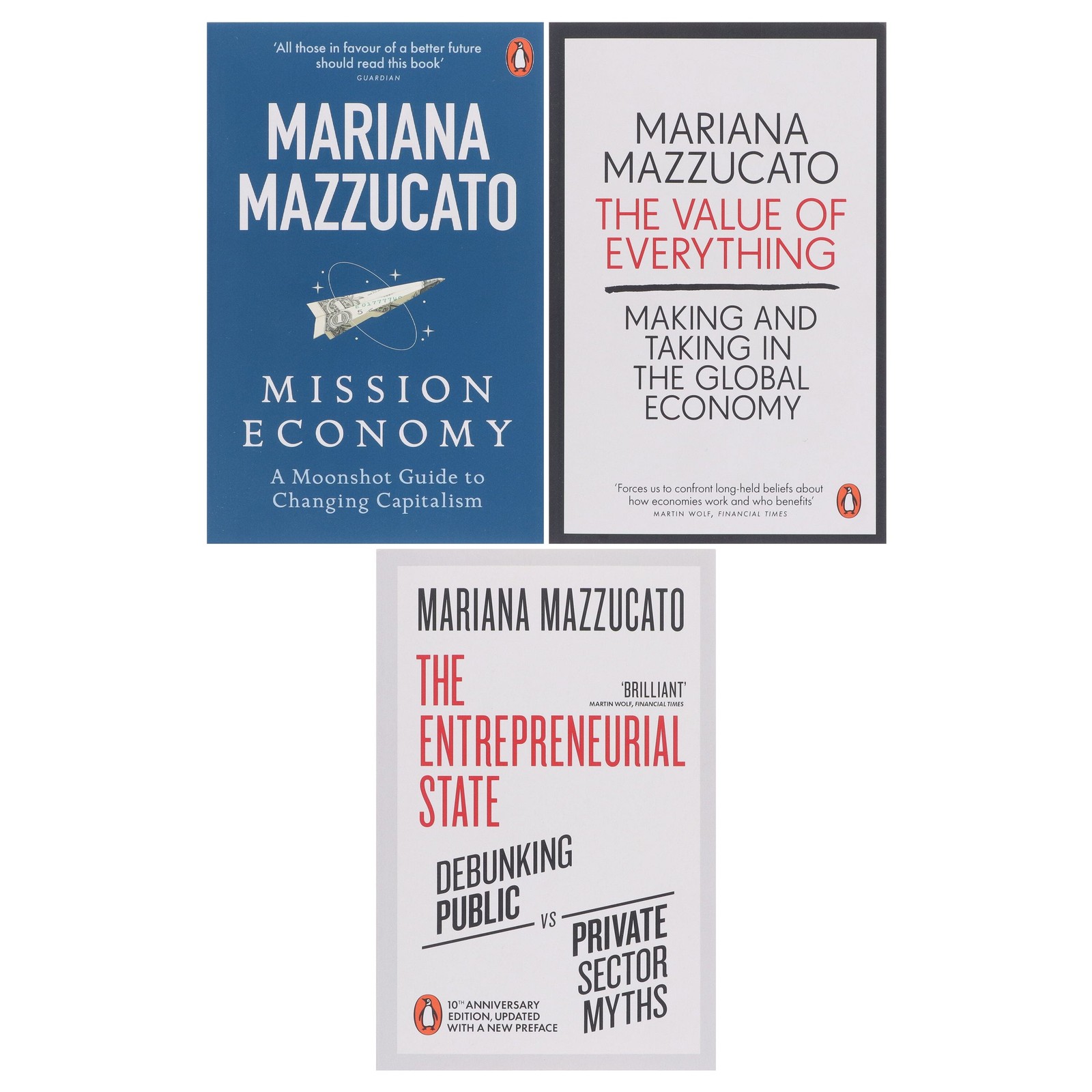 Mariana Mazzucato 3 Books Collection Set – Non Fiction – Paperback