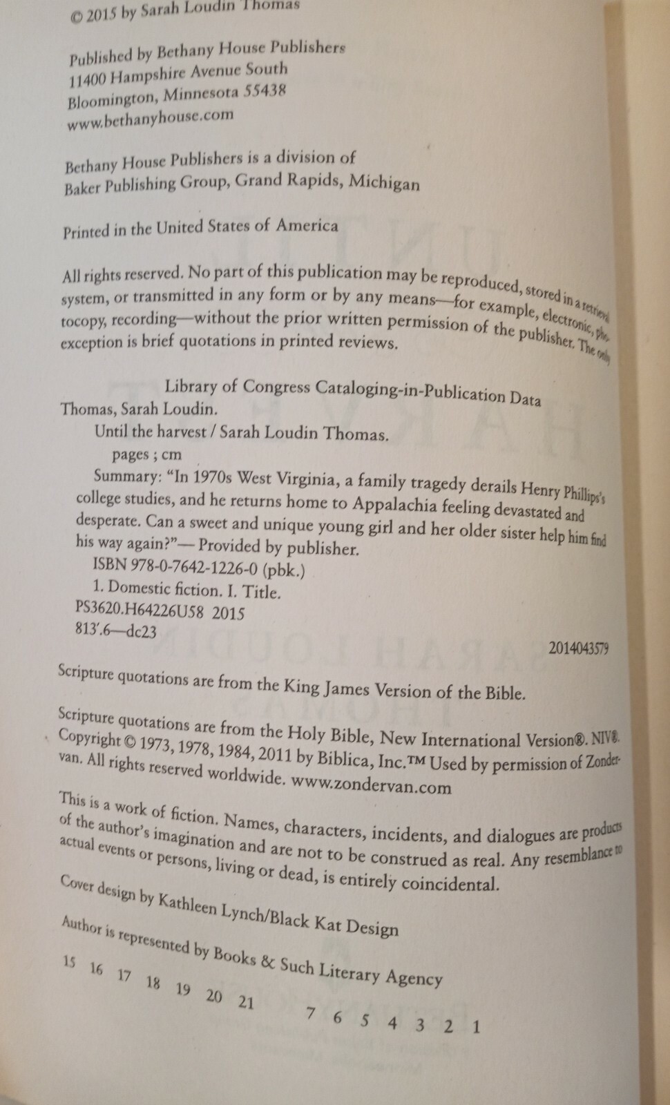 Until the Harvest by Sarah Loudin Thomas (2015, Paperback) 301 Pages