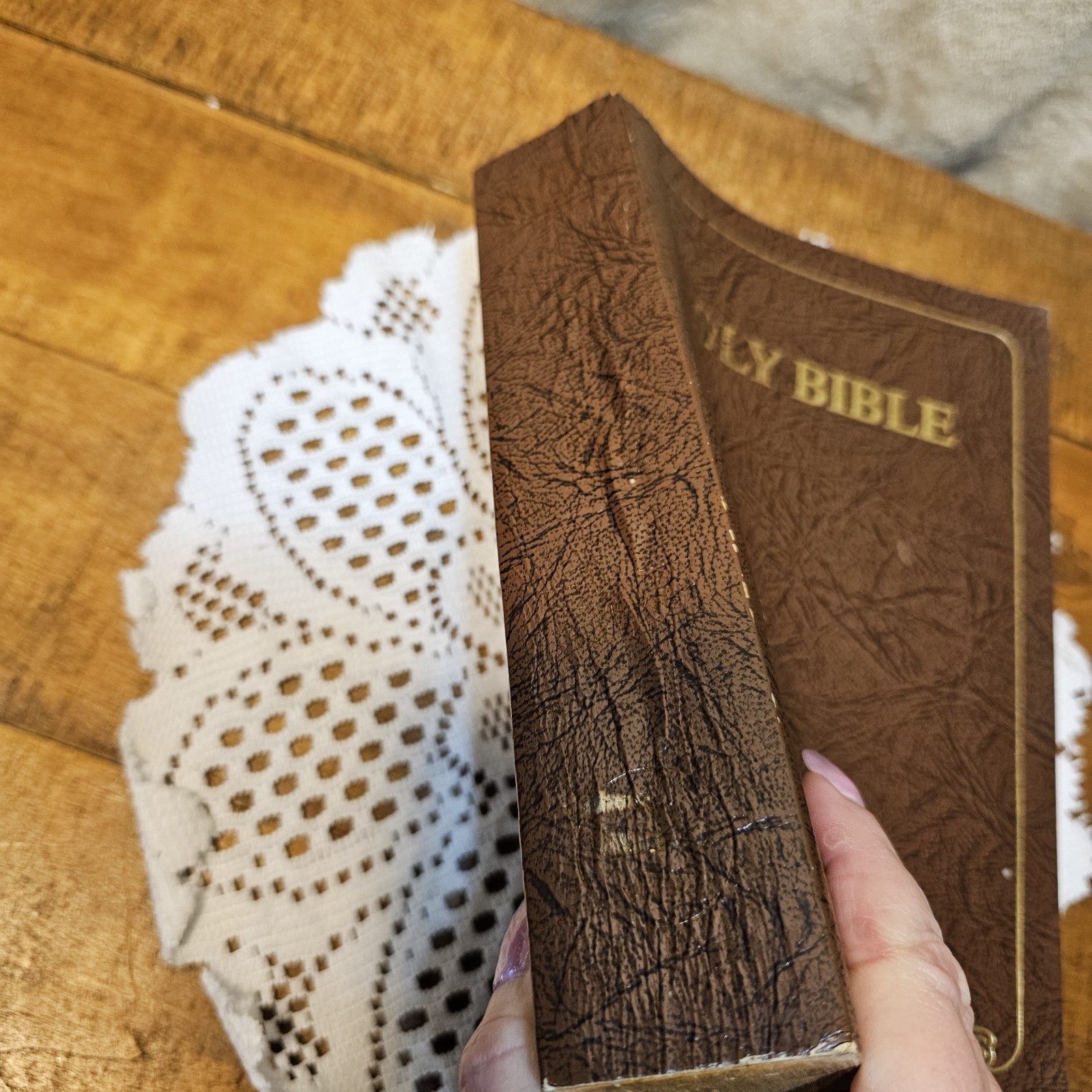 HOLY BIBLE Large Print REVELATION SEMINARS 1976 Paperback KJV