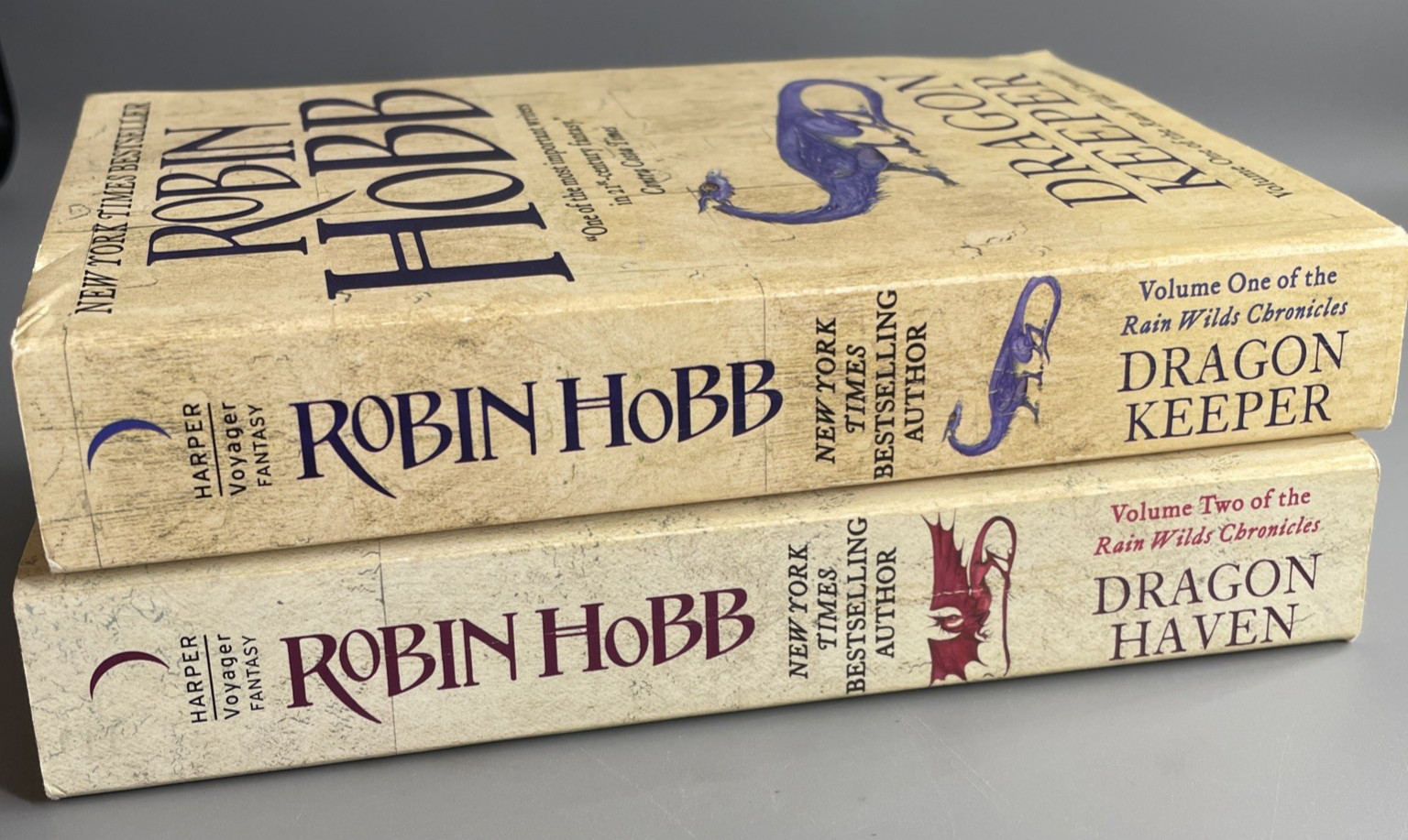 Robin Hobb Rain Wild Chronicles Lot 2 Dragon Keeper Dragon Haven PB Fantasy