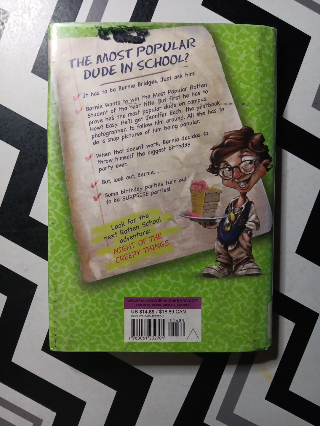Lot Of 3 Rotten School Books RL Stine EX LIBRARY COPIES