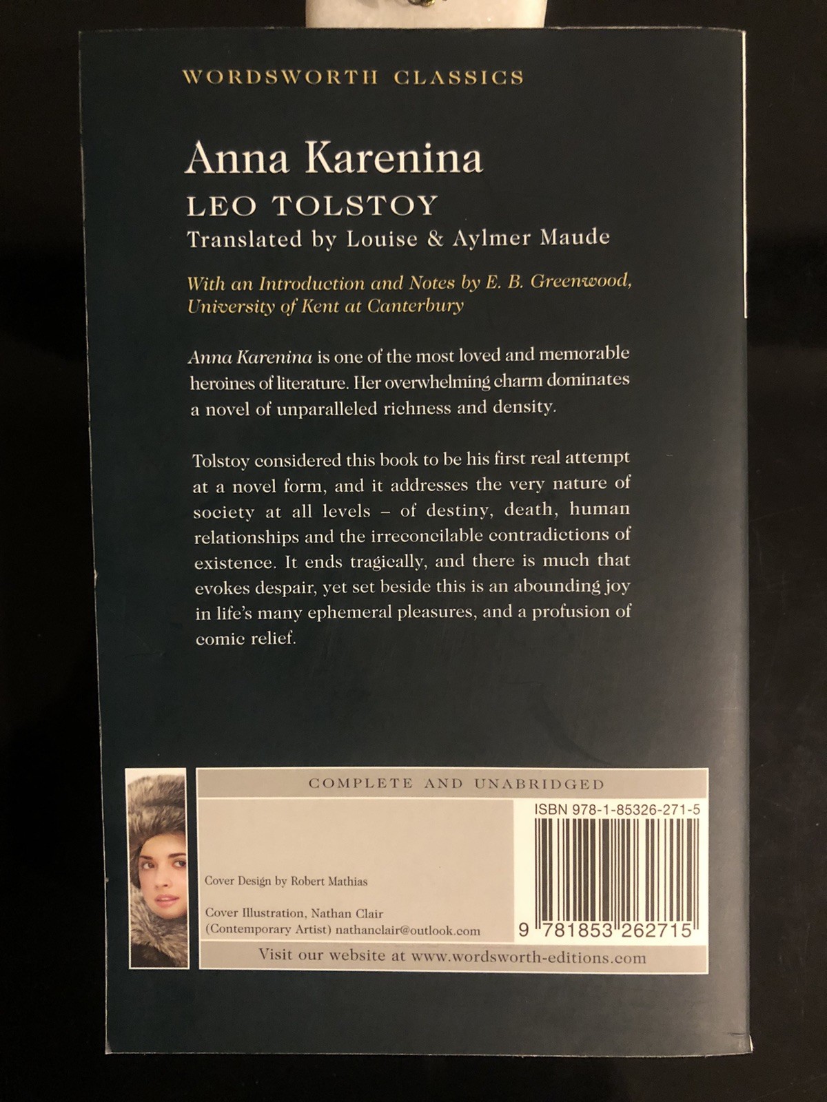 Leo Tolstoy Anna Karenina Wordsworth Classics UK 1999 Edition Brand New
