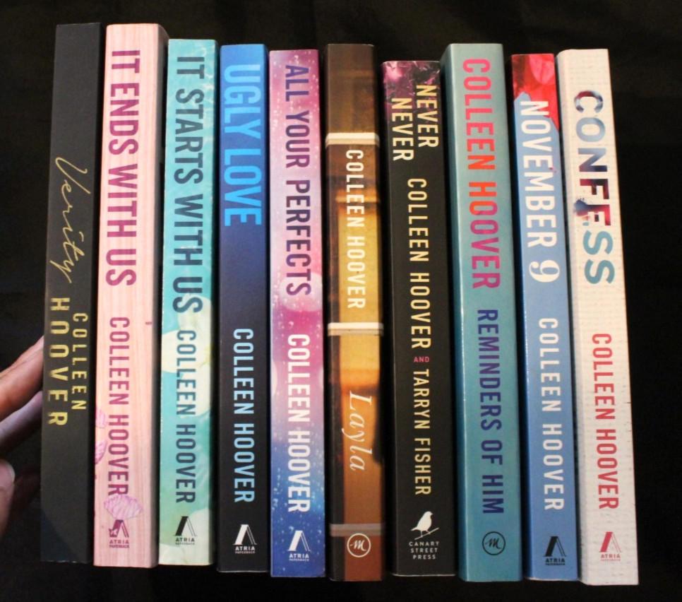 Colleen Hoover Trade Paperback Lot of 10 ~ Contemporary Romance (Acceptable)