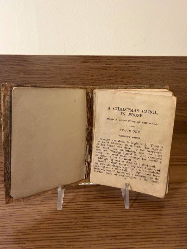Miniature Edition of „A Christmas Carol“-Little Leather Library Series-GUC