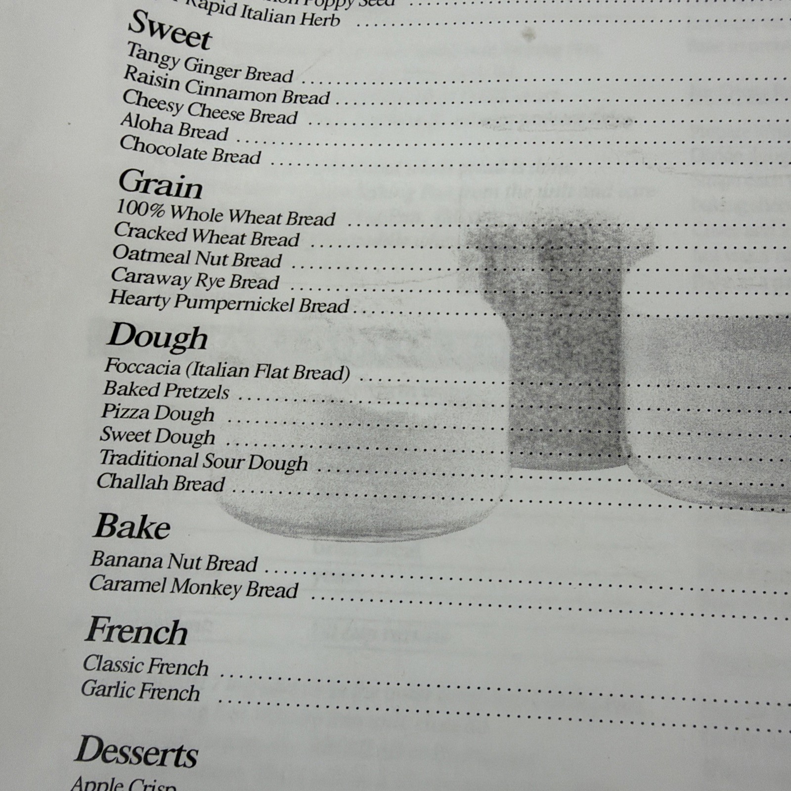 BLACK & DECKER ALL IN ONE 3lb BREADMAKER # B6000C OPERATING MANUAL +RECIPES