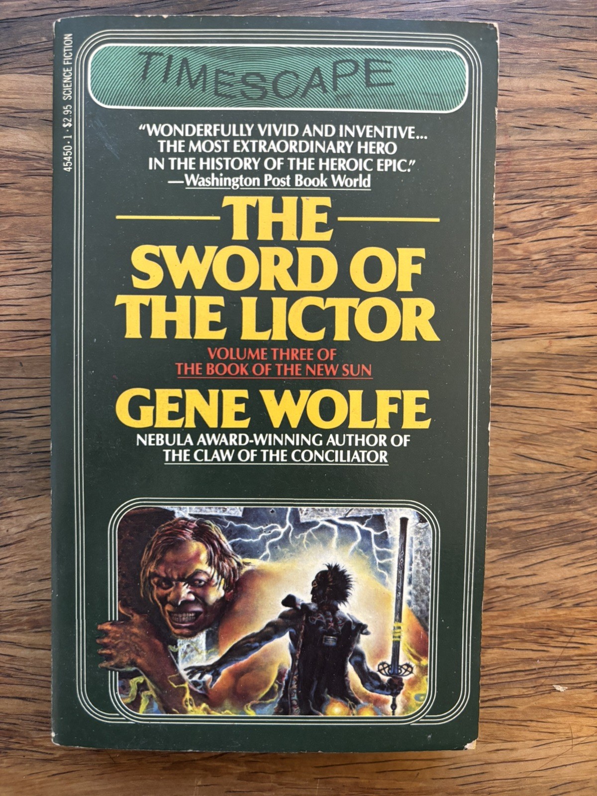 Gene Wolfe The Sword of the Lictor First Timescape Printing 1982 Science Fiction