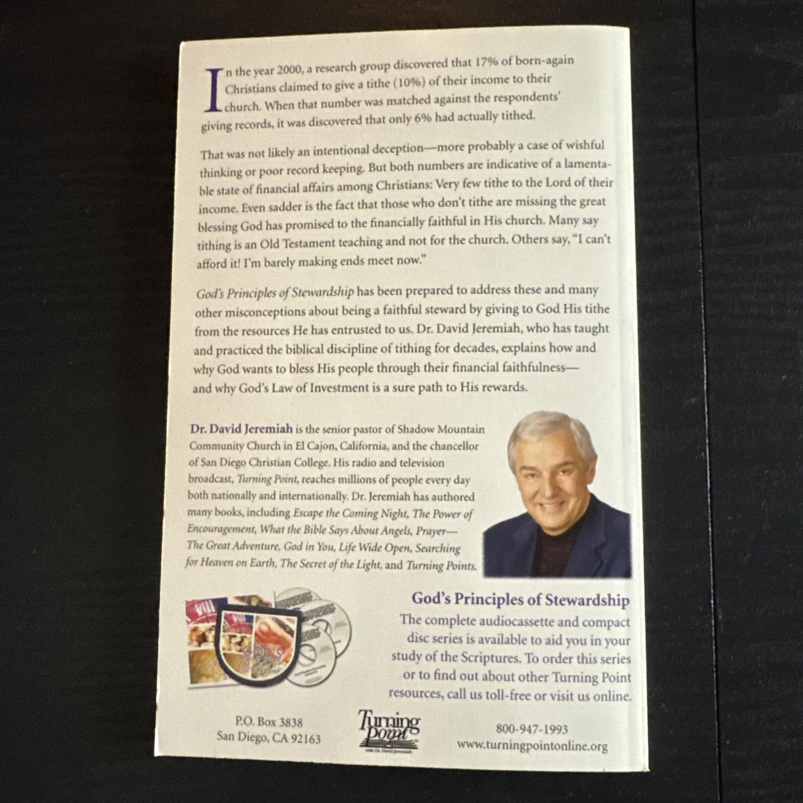 God’s Principles Of Stewardship Study Guide (2005, Paperback) By David Jeremiah