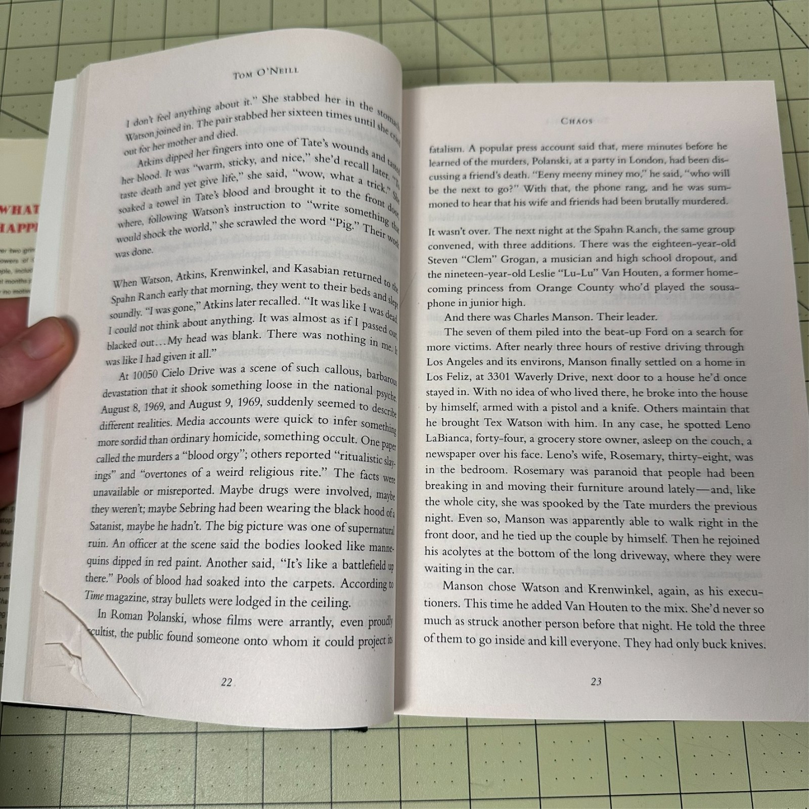 Chaos: Charles Manson, the CIA and the Secret History of the 60s Tom O’Neill 1st