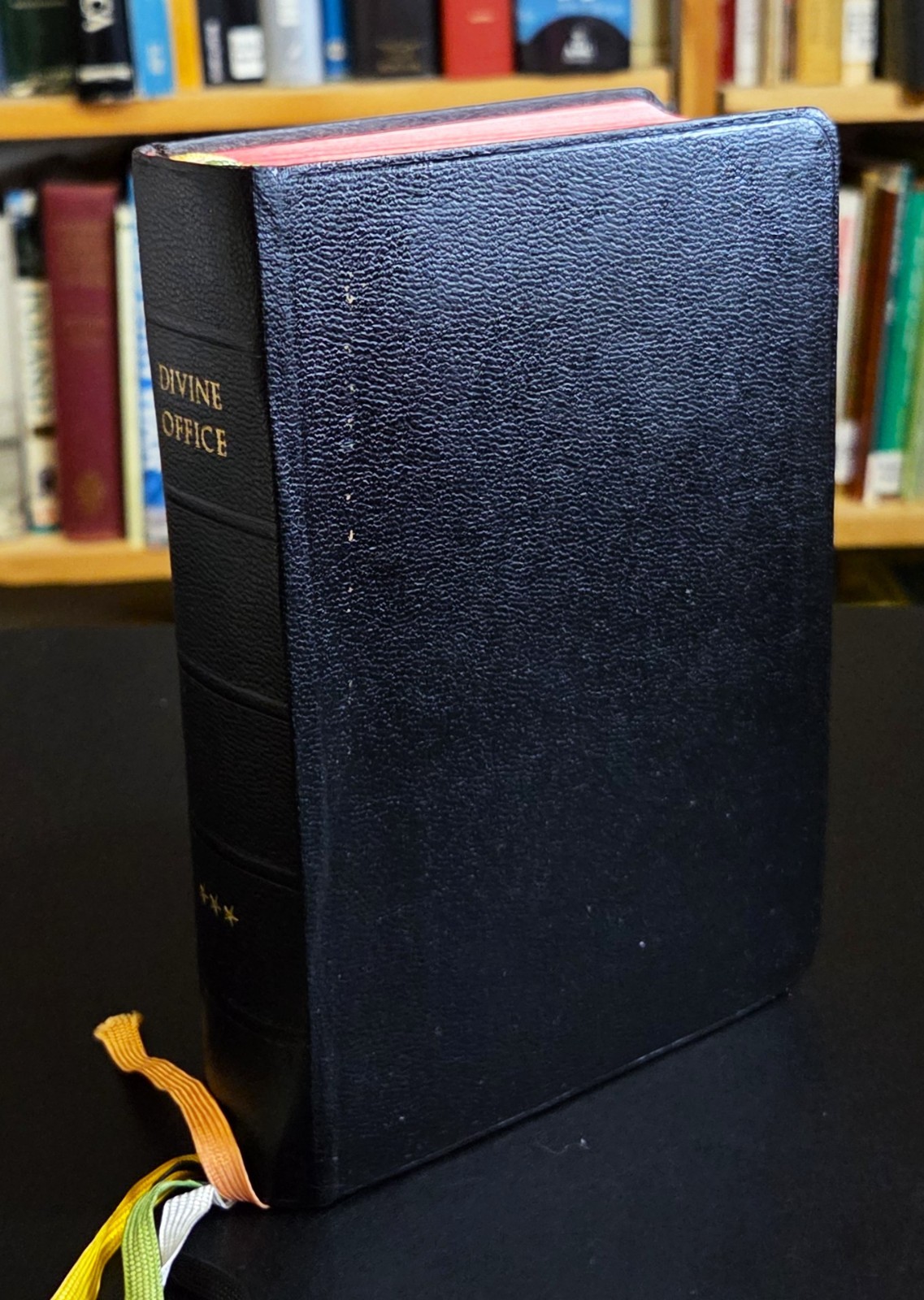 THE DIVINE OFFICE BREVIARY (Latin/English) 3 Volume Set (Leather) Slipcases 1963