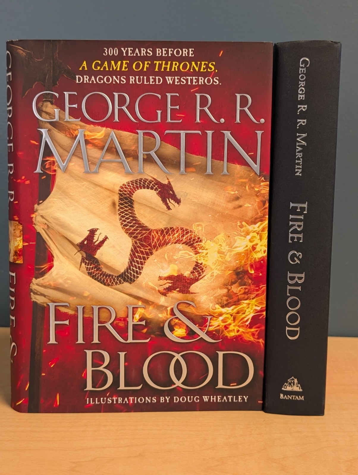 🐉George RR Martin FIRE & BLOOD Signed Bantam Hardcover 300 Years Before GoT