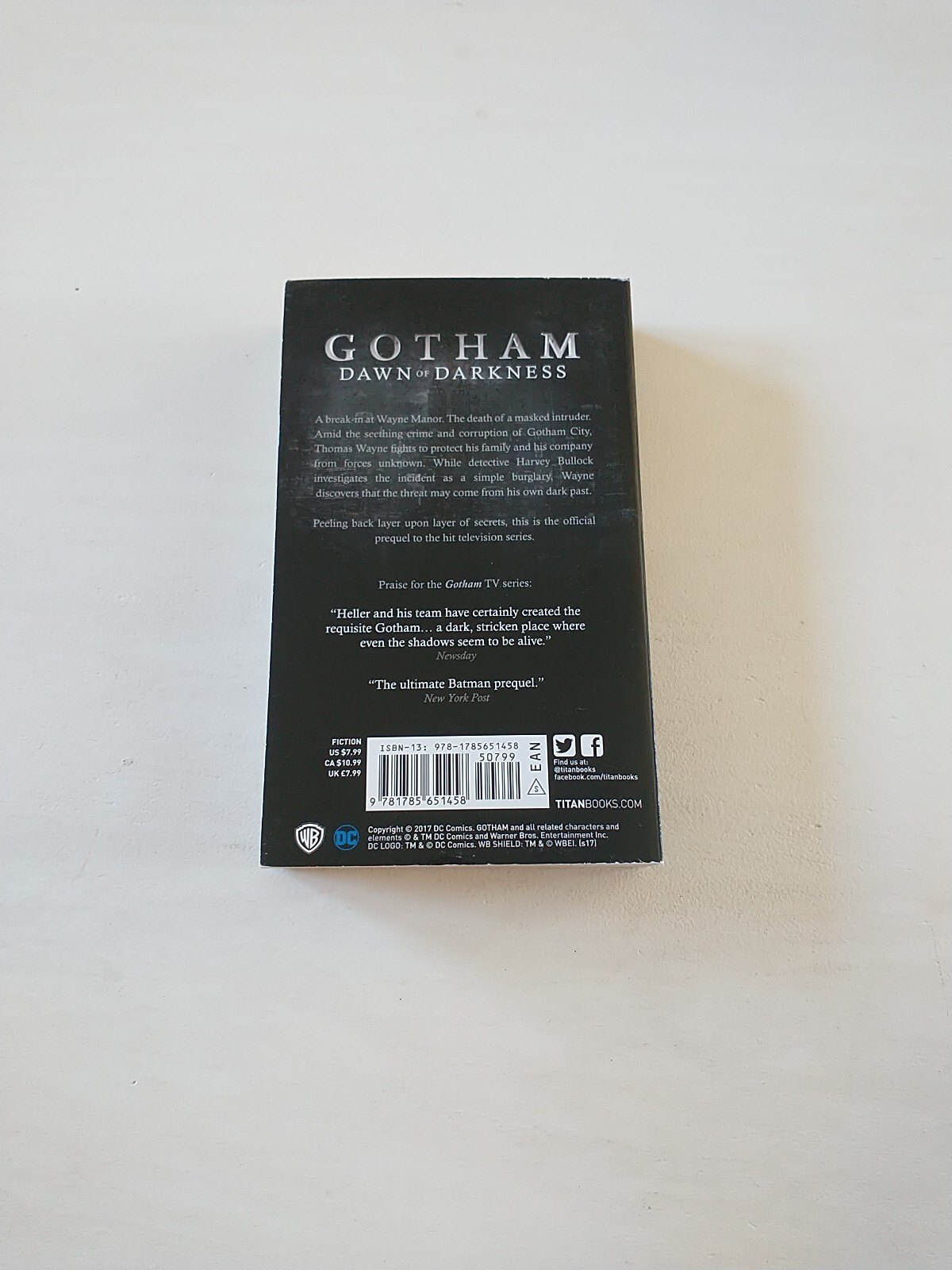 Gotham: Dawn of Darkness by Jason Starr (2017, Mass Market Paperback)