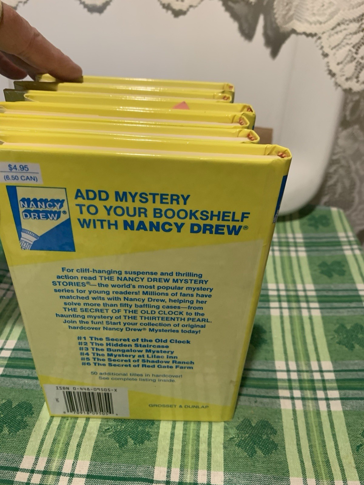 ❤️Vntg 6 Nancy Drew Flashlight Mystery Series Carolyn Keene #’s 5,13,43,20,6,9