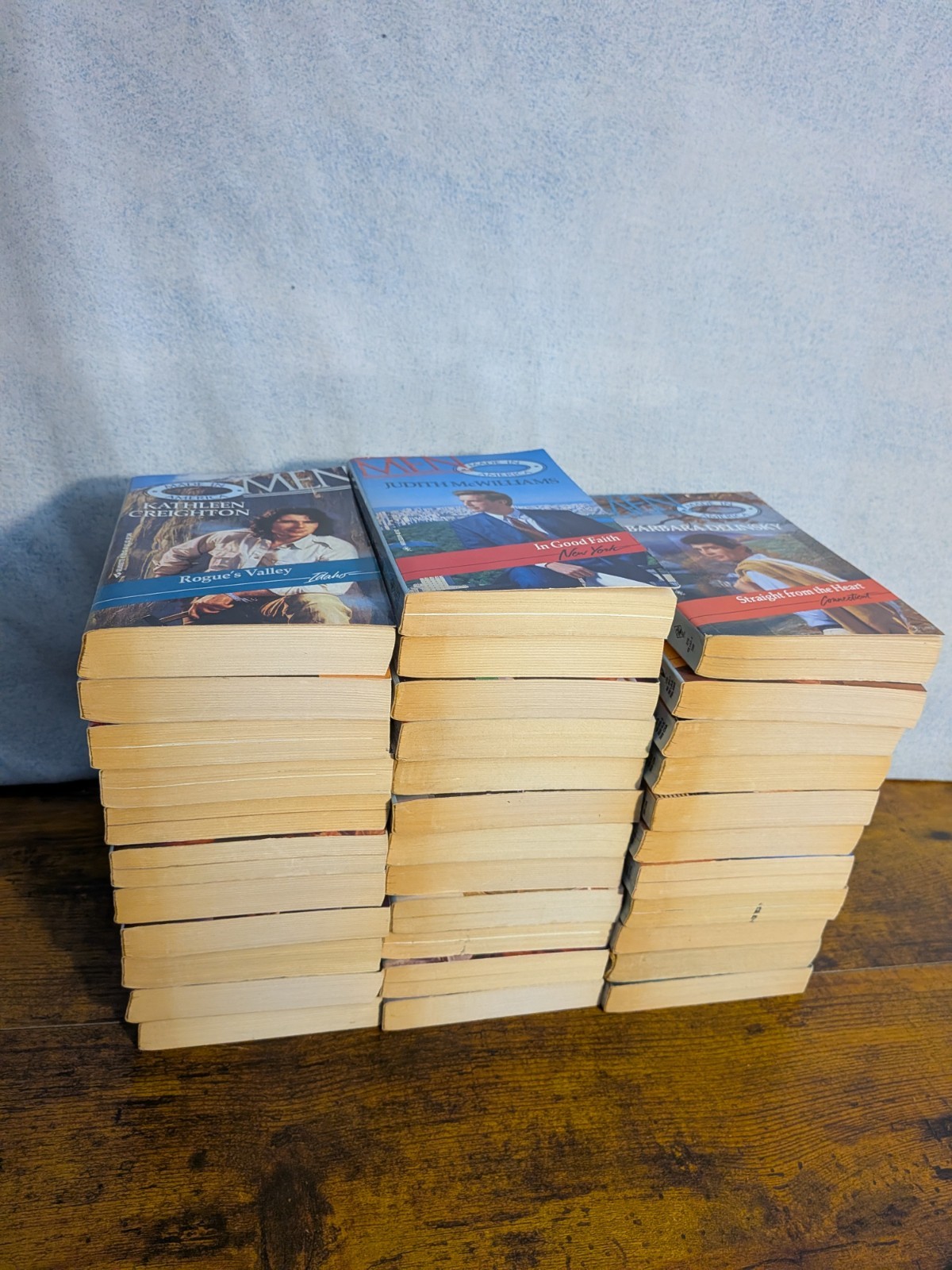 Silhouette Men Made In America Book Lot Of 34 Romance Paperbacks Mixed Authors