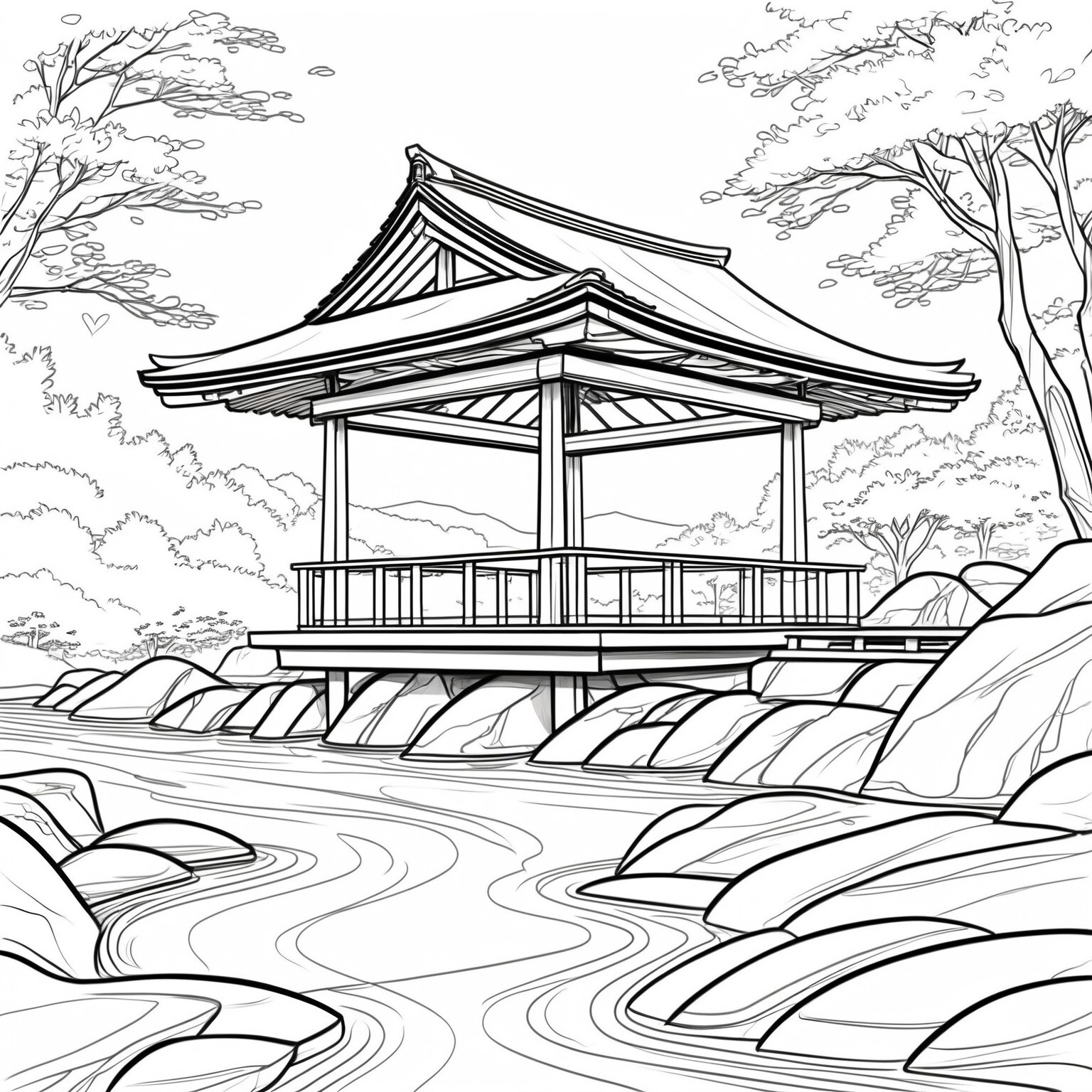 Zen Serenity: A Stress Relief Coloring Journey. Coloring Pages For Adults