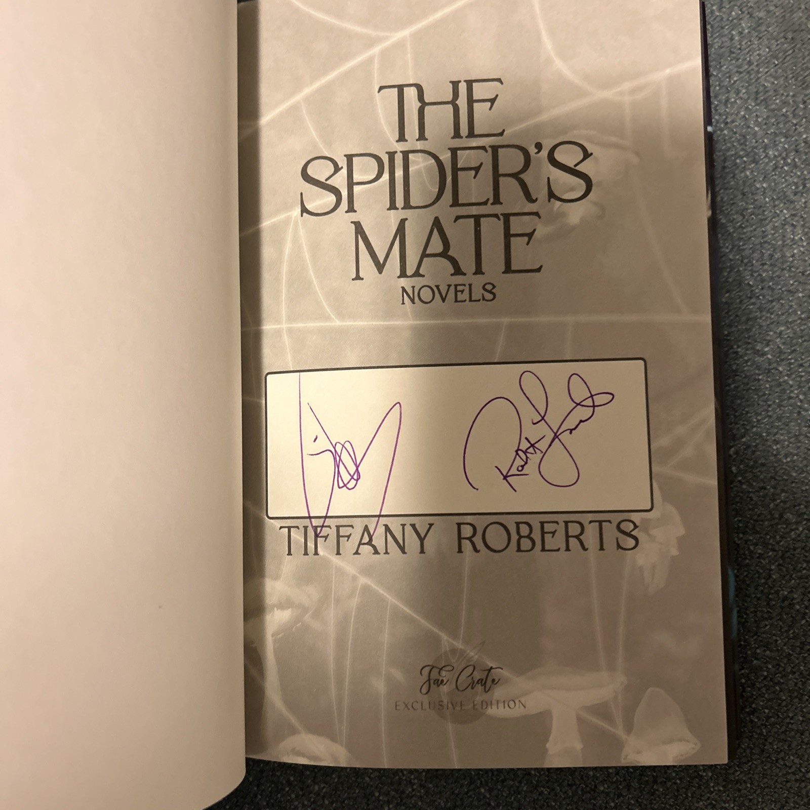 FaeCrate Spider’s Mate Trilogy Signed Gilded Edges Embossed Slip Case