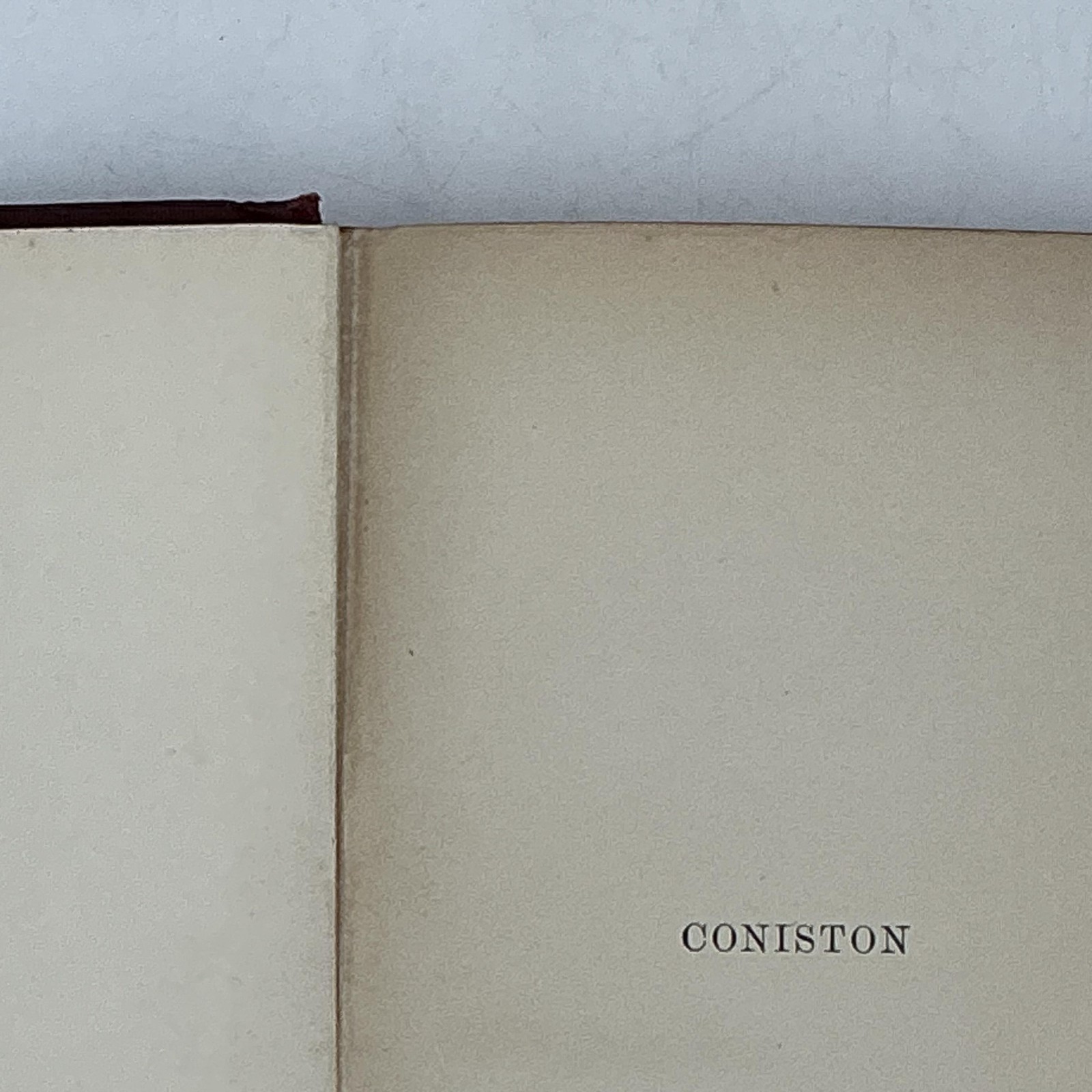 Vintage CONISTON Winston Churchill The Macmillan Company 1912 Hardcover Maroon