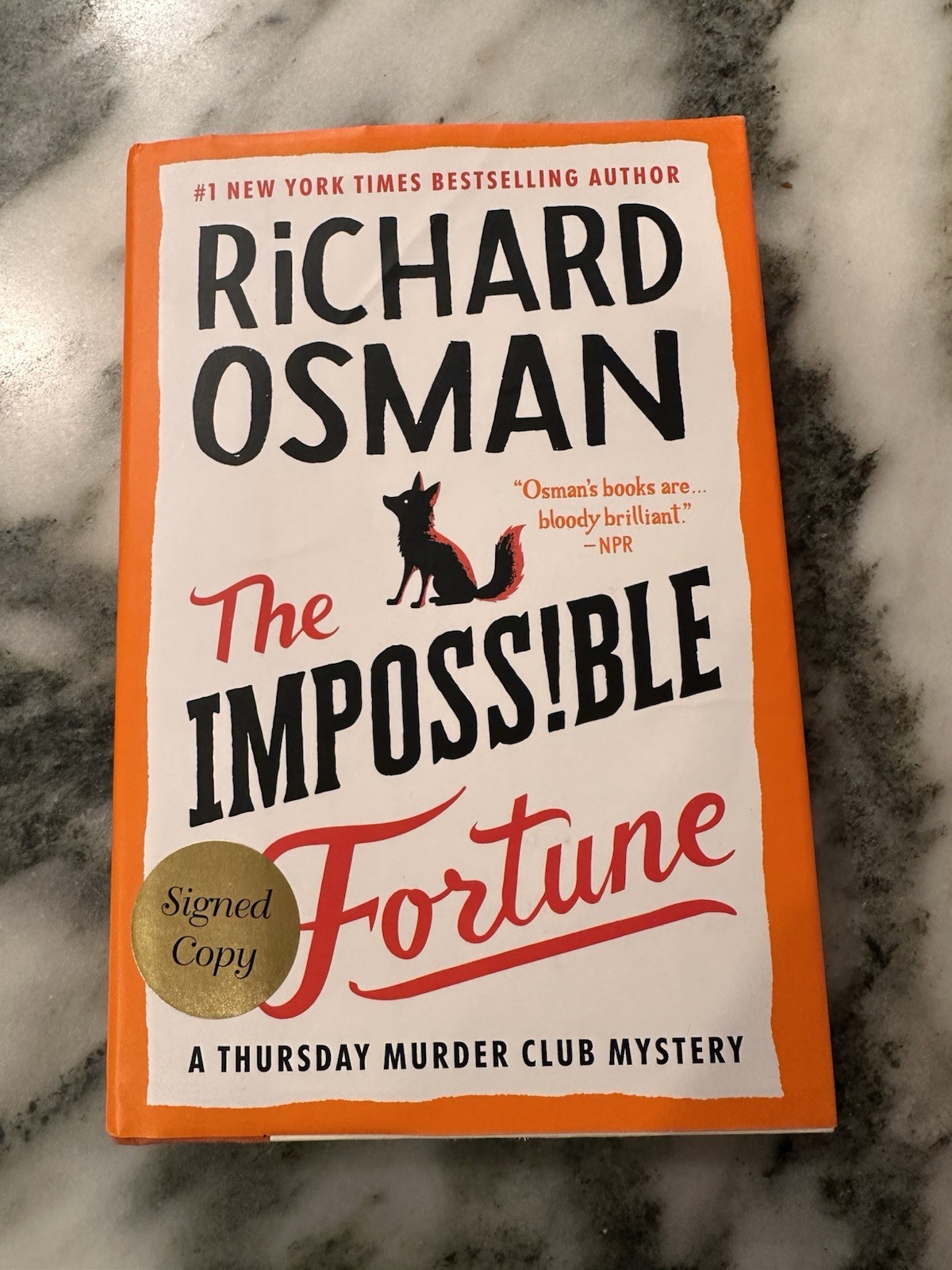 The Impossible Fortune by Richard Osman Signed Hardcover