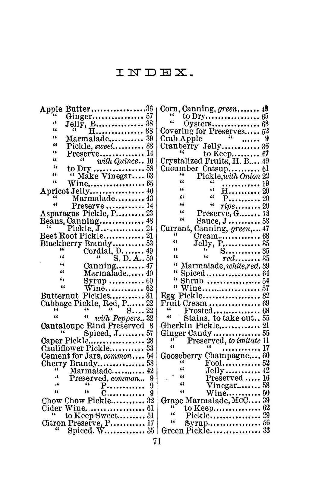 1869 Preserving, Pickling & Canning, Fruit Manual Book 88 Pages