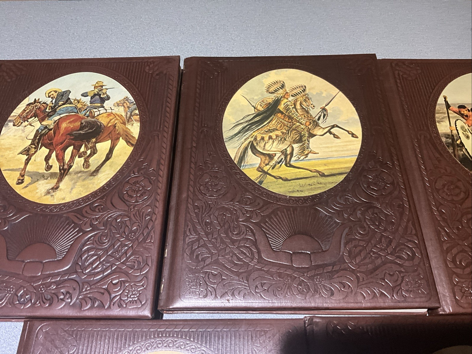 Time Life The Old West Series lot 5 Books Hardcover Leatherette Vtg History