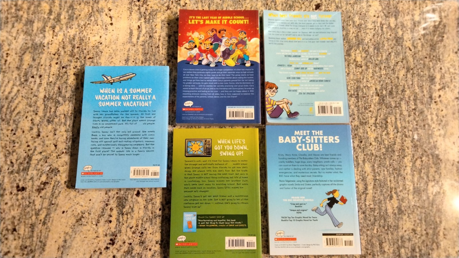 5 Girls Graphic Novels, By Holm, Martin, Galligan & Hale. See Description