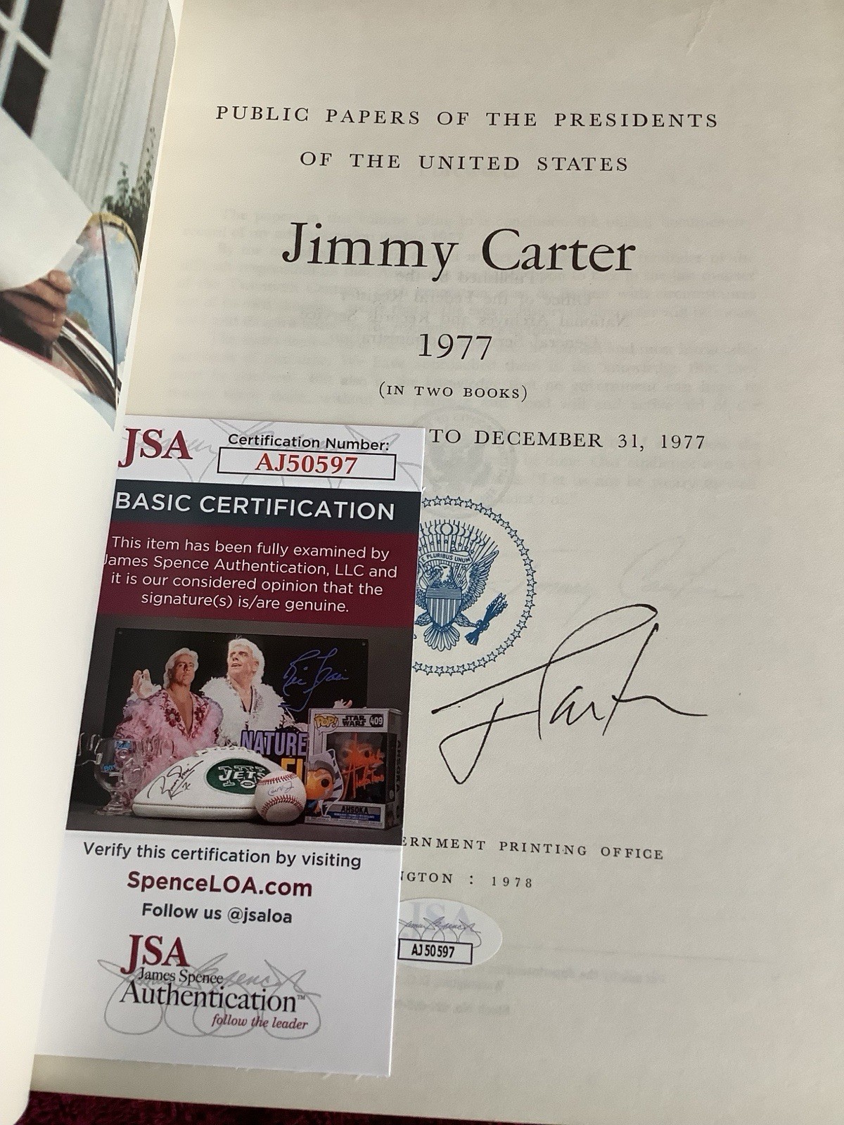 Public Papers of the Presidents U S JIMMY CARTER, 1977-81 9 VOL SET SIGNED JSA
