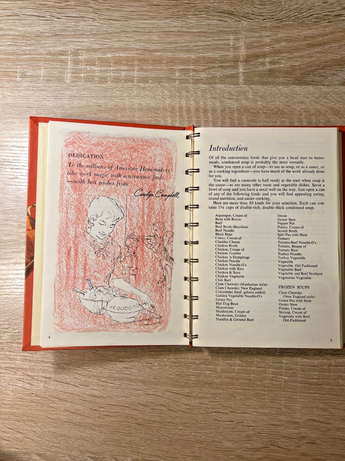 Campbell Cookbook Cooking With Soup Spiral Hardcover Book of 608 Recipes 1970