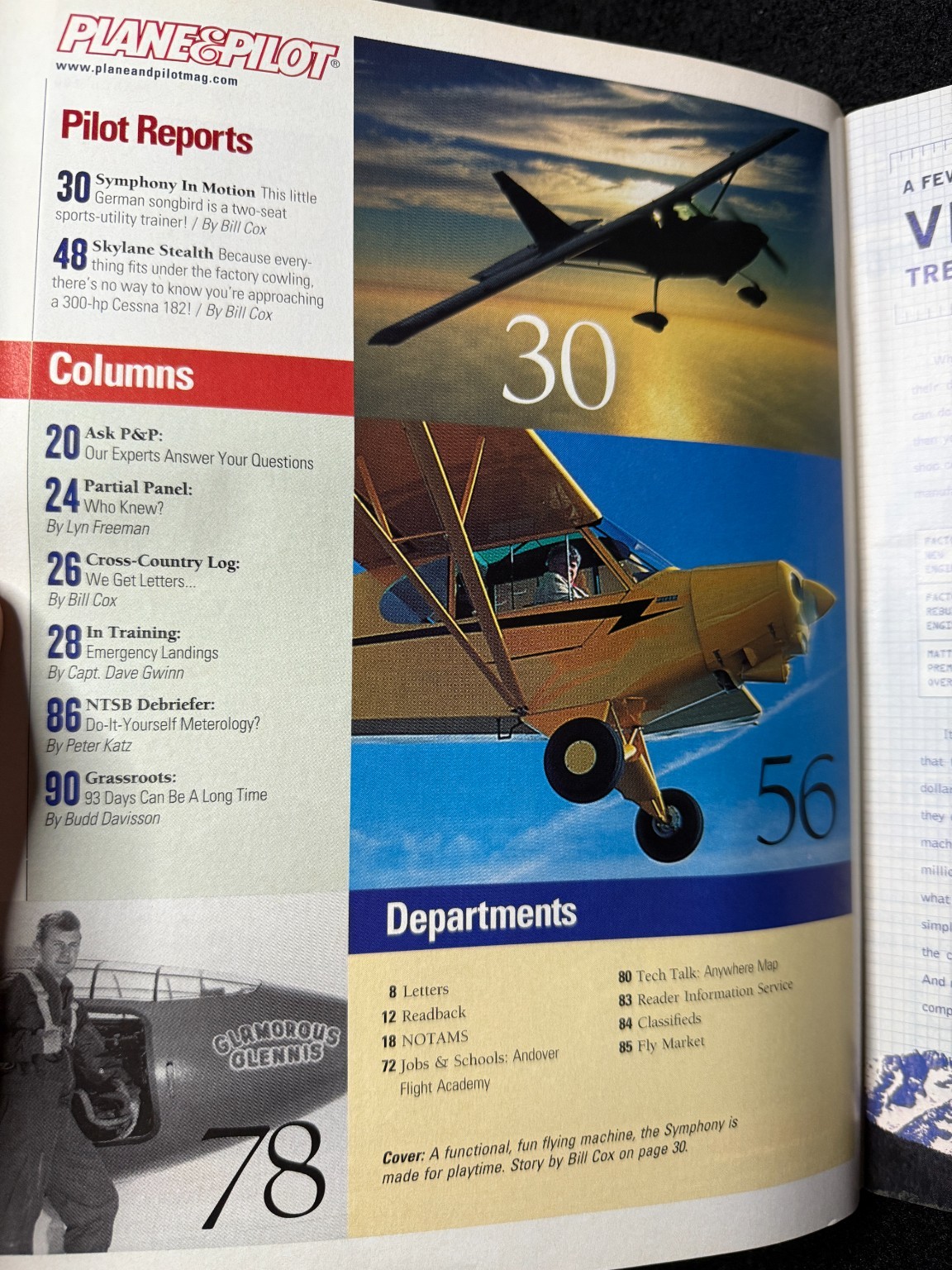 Plane & Pilot Magazine March 2003 Top 10 All Time Best Birds Aviation Flying