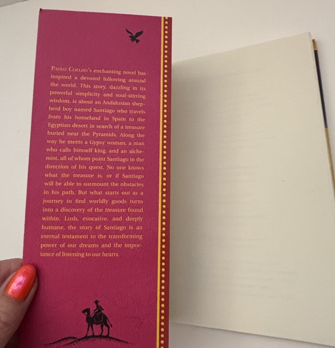 The Alchemist 25th Anniver Ed Paulo Coelho Hardcover Iconic Red Sun Cover