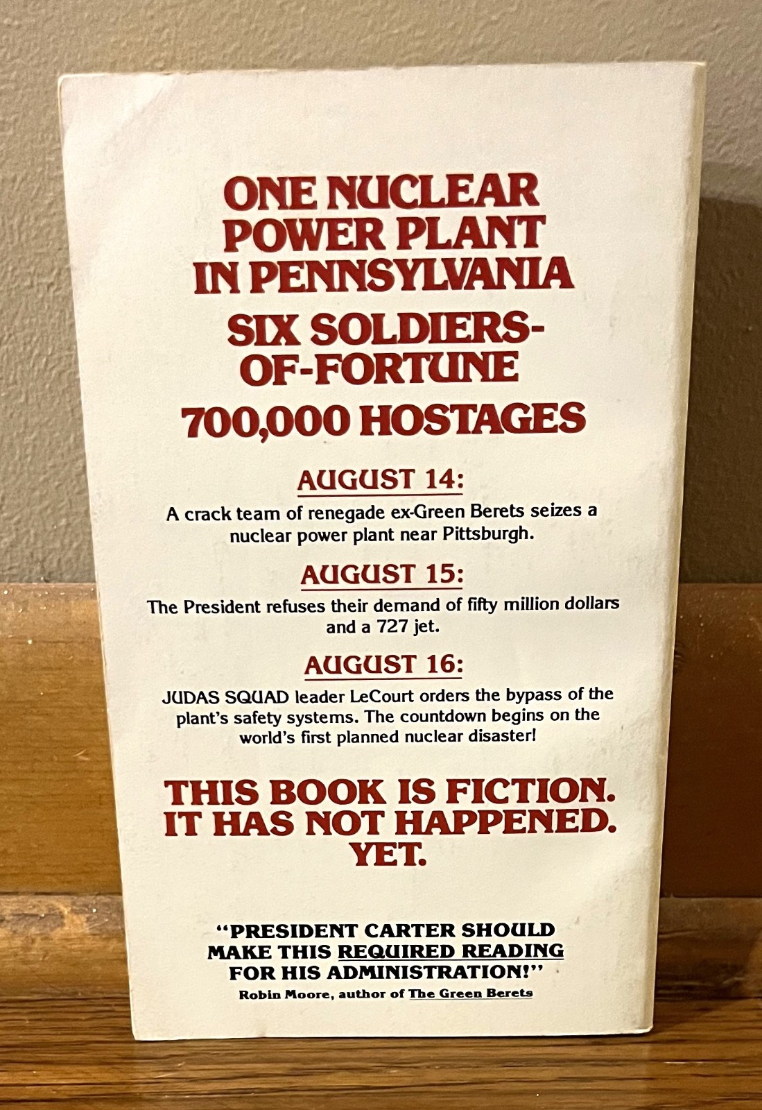 THE JUDAS SQUAD-Nuclear Terrorism Novel-JAMES N. ROWE-Superb 1979 Mass Market Pb