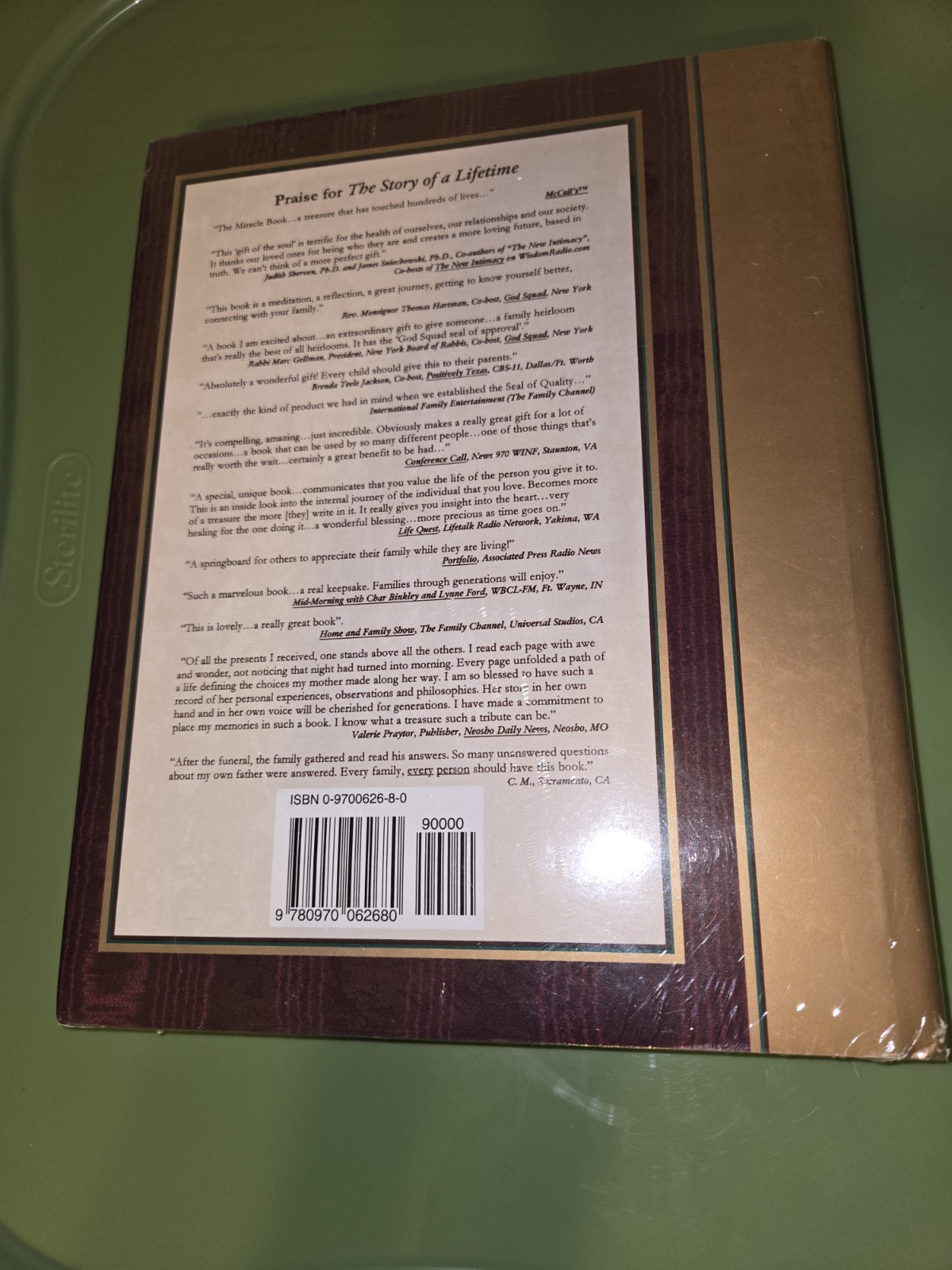 Story of a Lifetime Keepsake of Personal Memoirs NEW