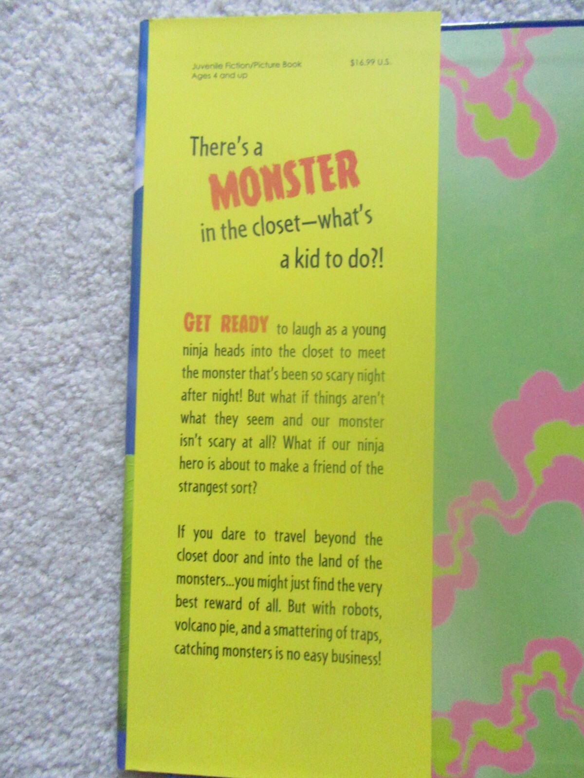 How to Catch a Monster by Adam Wallace NEW 2017 Hardcover 10.25 in x 10.25 in