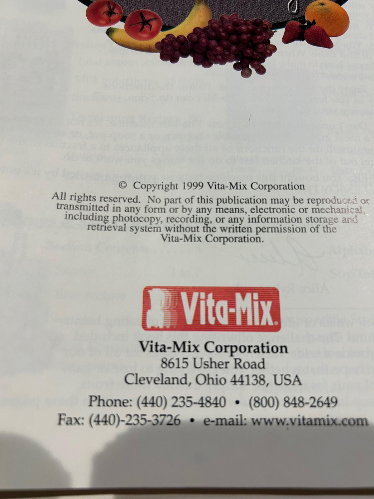Vintage VITA-MIX RECIPES for BETTER LIVING 3 Ring Binder-HARD TO FIND- RARE- Z23