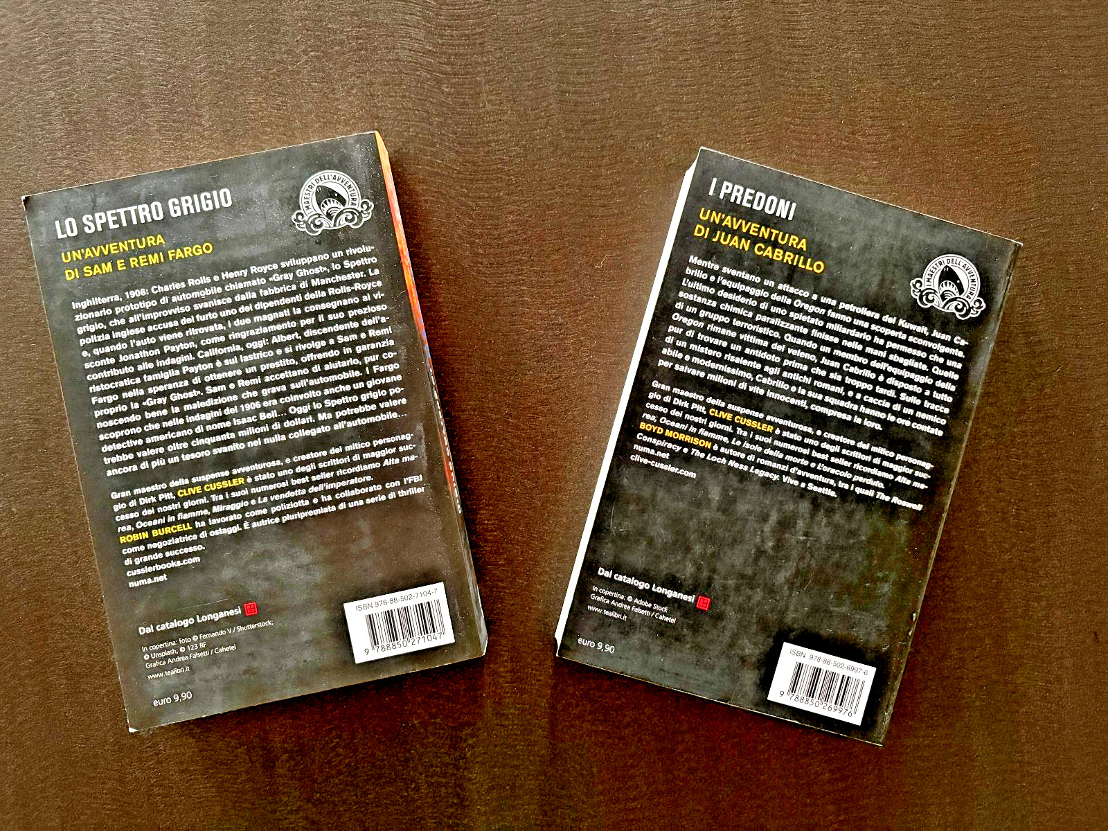 *New* Clive Cussler Italian Language Trade Paperbacks The Grey Ghost & Marauder