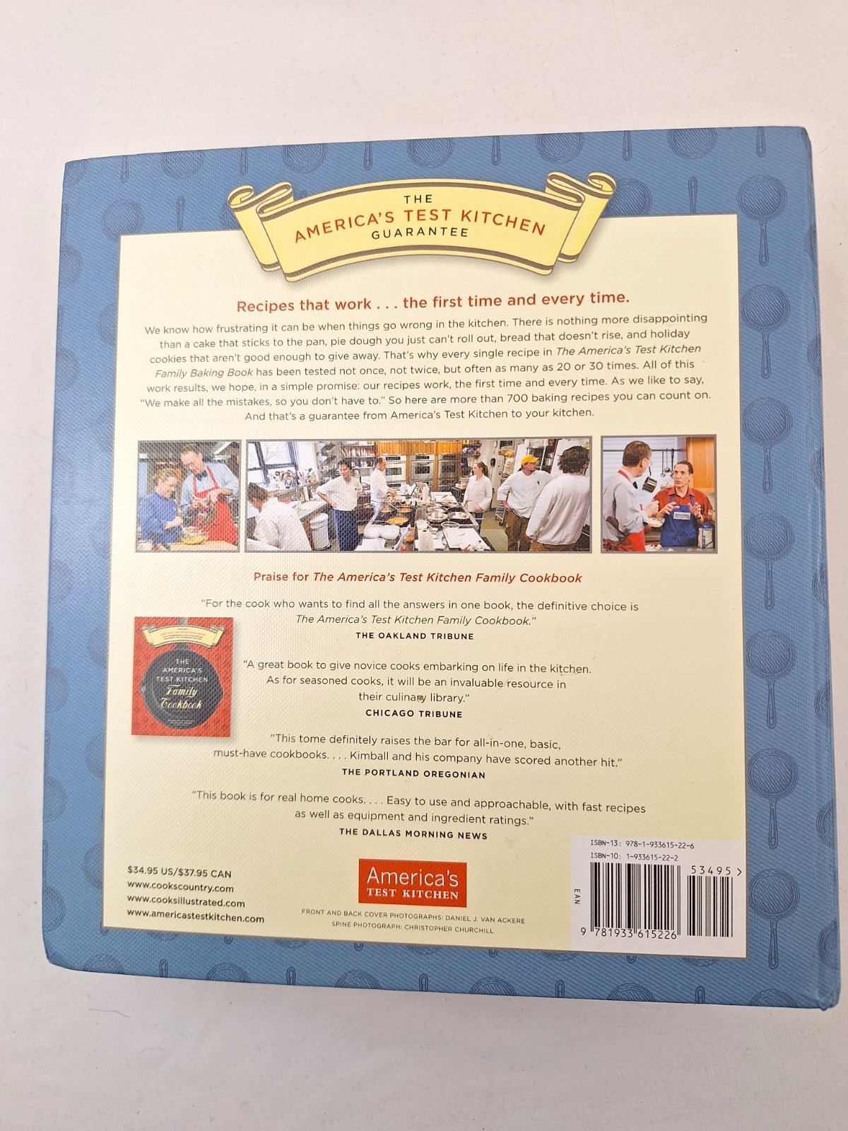 America’s Test Kitchen Family Baking Book Ring Bound Glossy Pages 700+ Recipes