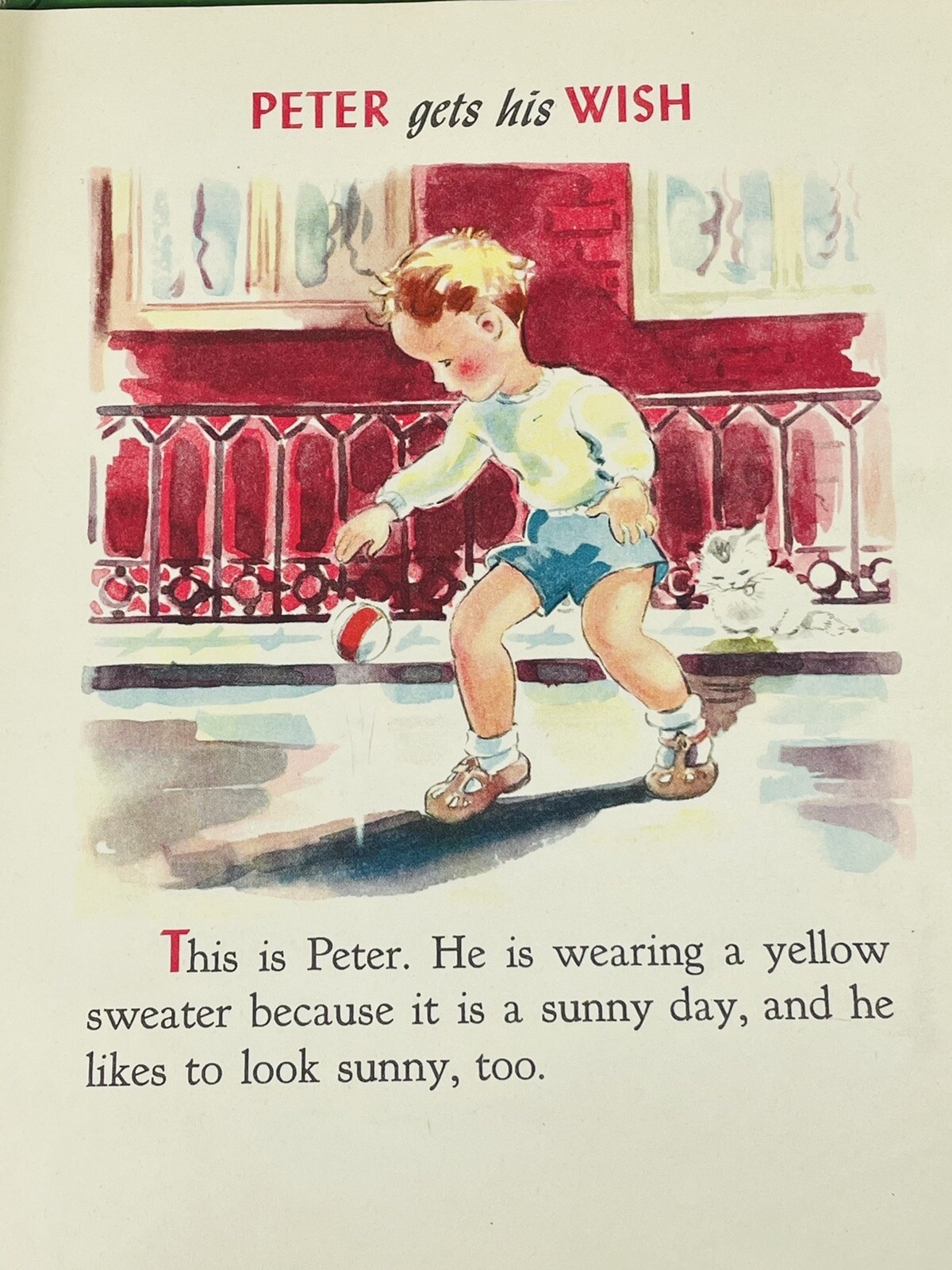 Peter Gets His Wish by Frances Ingersoll Vintage Children’s 1st Edition Book
