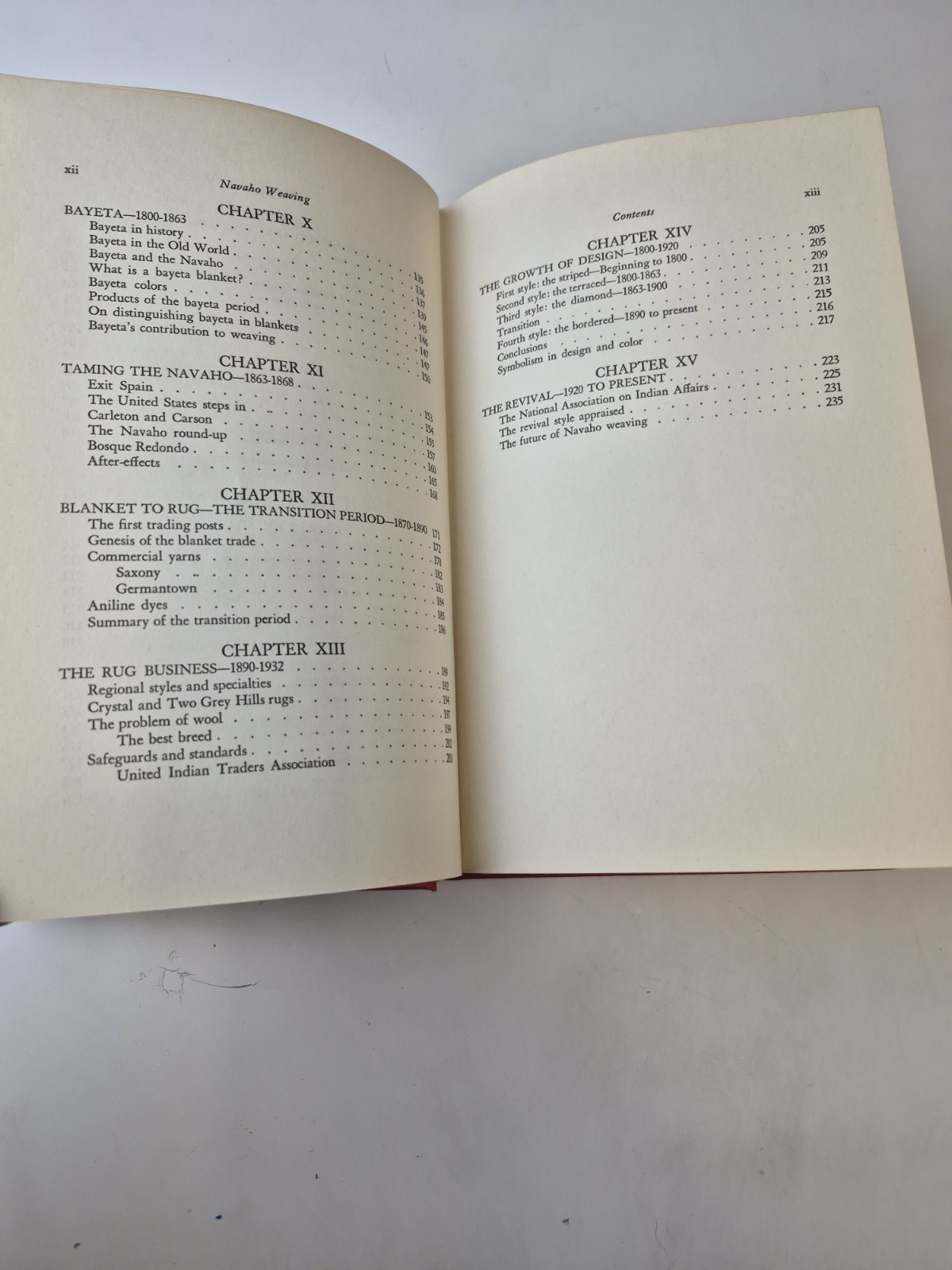 Navaho Weaving It’s Technic and It’s History Charles Avery Amsden 1964 1st Ed