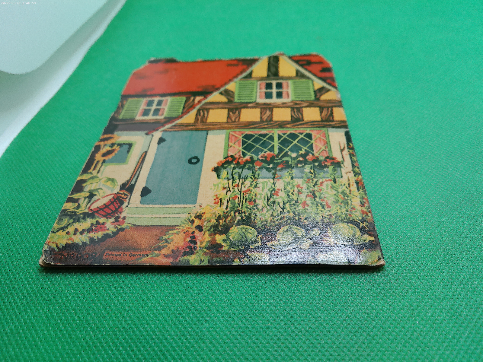 Cosy Cottage 1930s era paperback child book peep inside door printed Germany