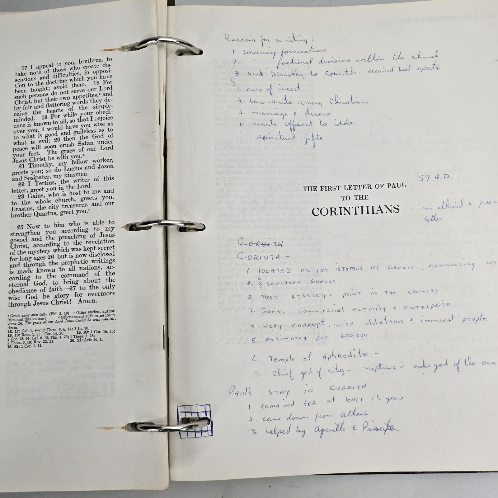 The New Covenant New Testament RSV Wide Margin 3 Ring Binder 1962 Looseleaf