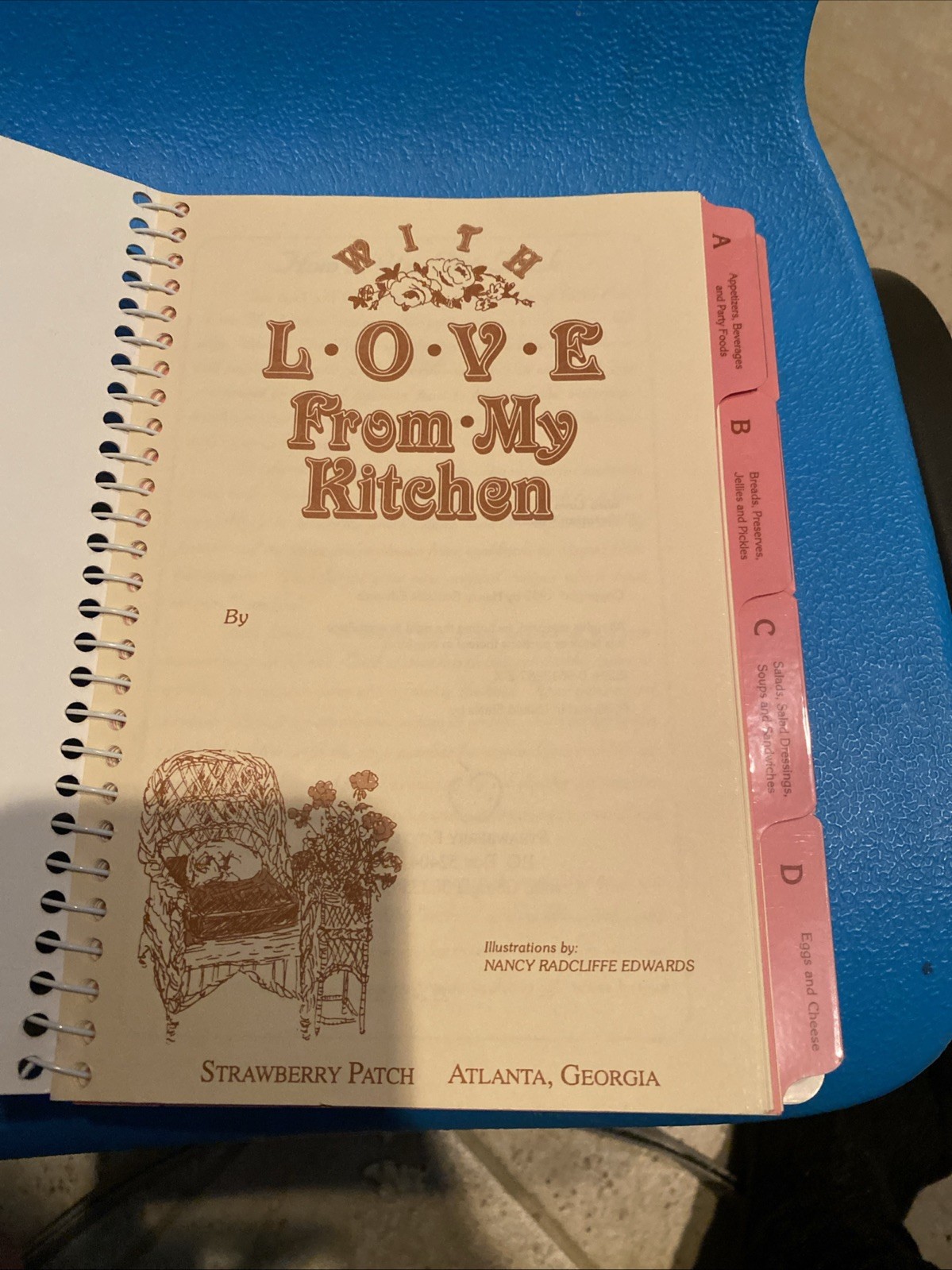 With Love from My Kitchen by Nancy Radcliffe Edwards Spiral-bound Hardcover 1989
