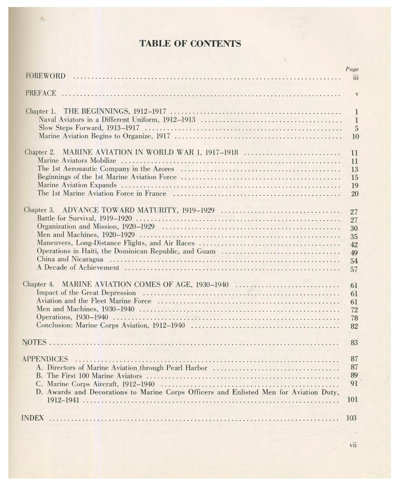 Marine Corps Aviation: The Early Years 1912-1940 PB 1977 USMC AVN