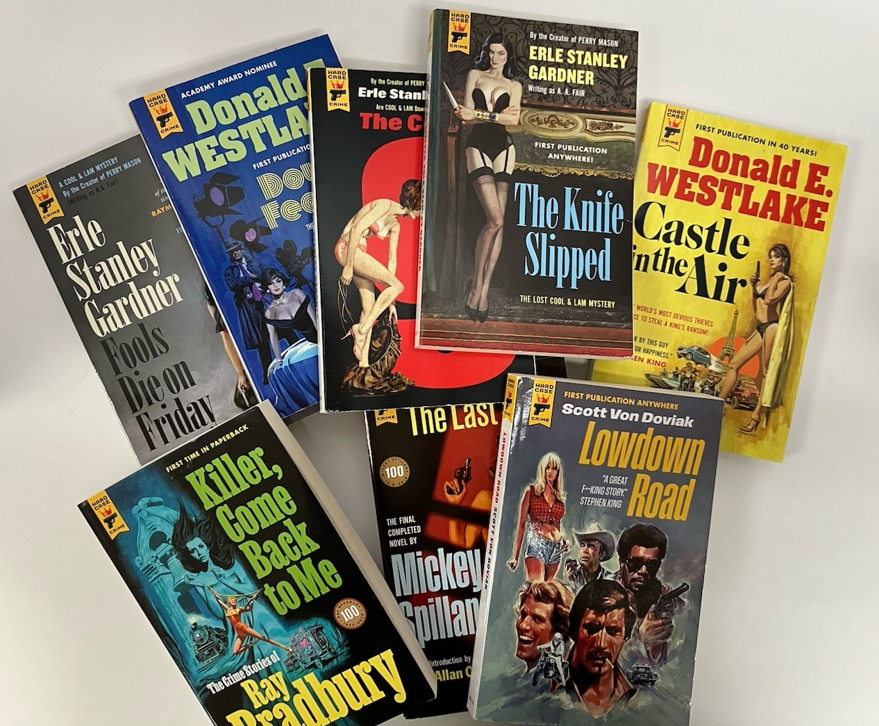 Hard Case Crime Noir Gardner Westlake Bradbury Spillane (Lot of 11 PBKs)