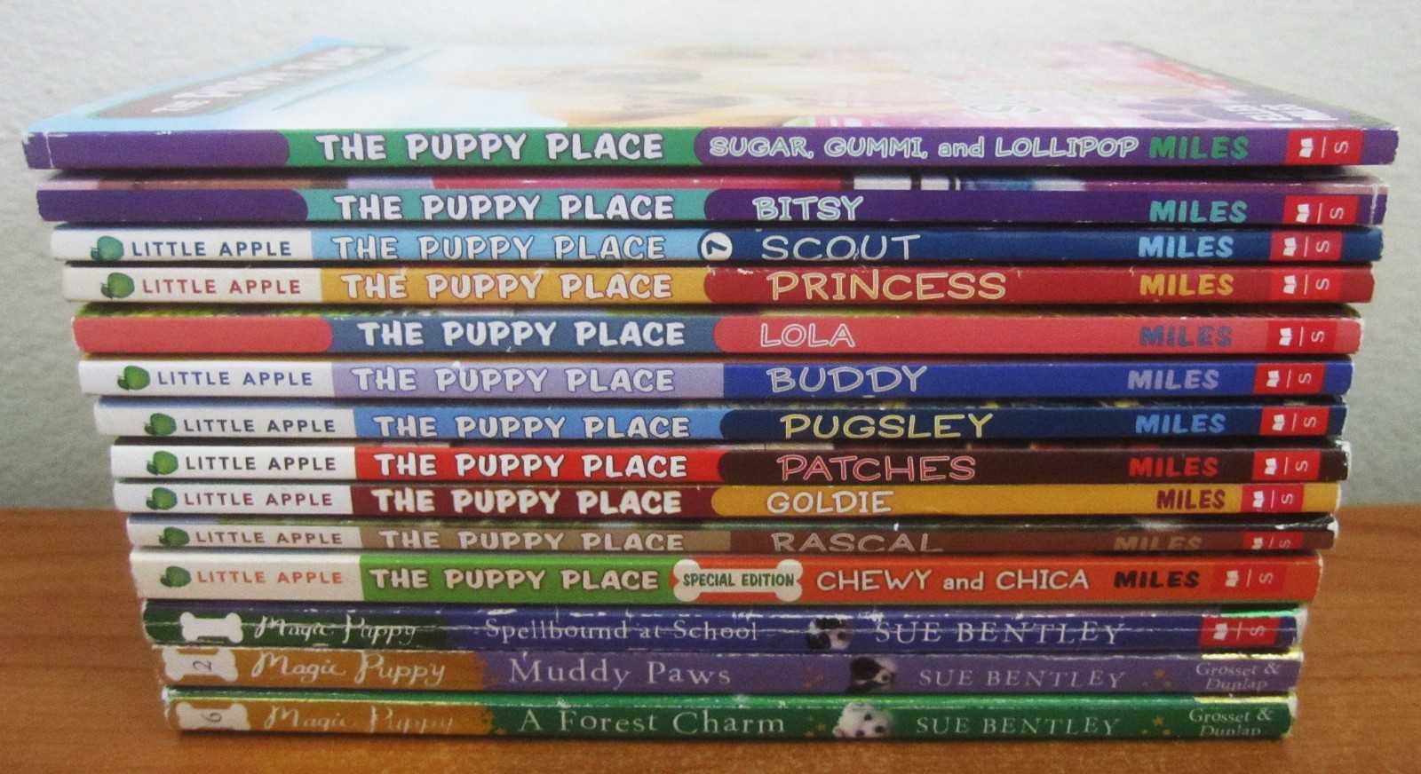 LOT OF 14 PUPPY PLACE and MAGIC PUPPY CHAPTER BOOKS AGES 6-9