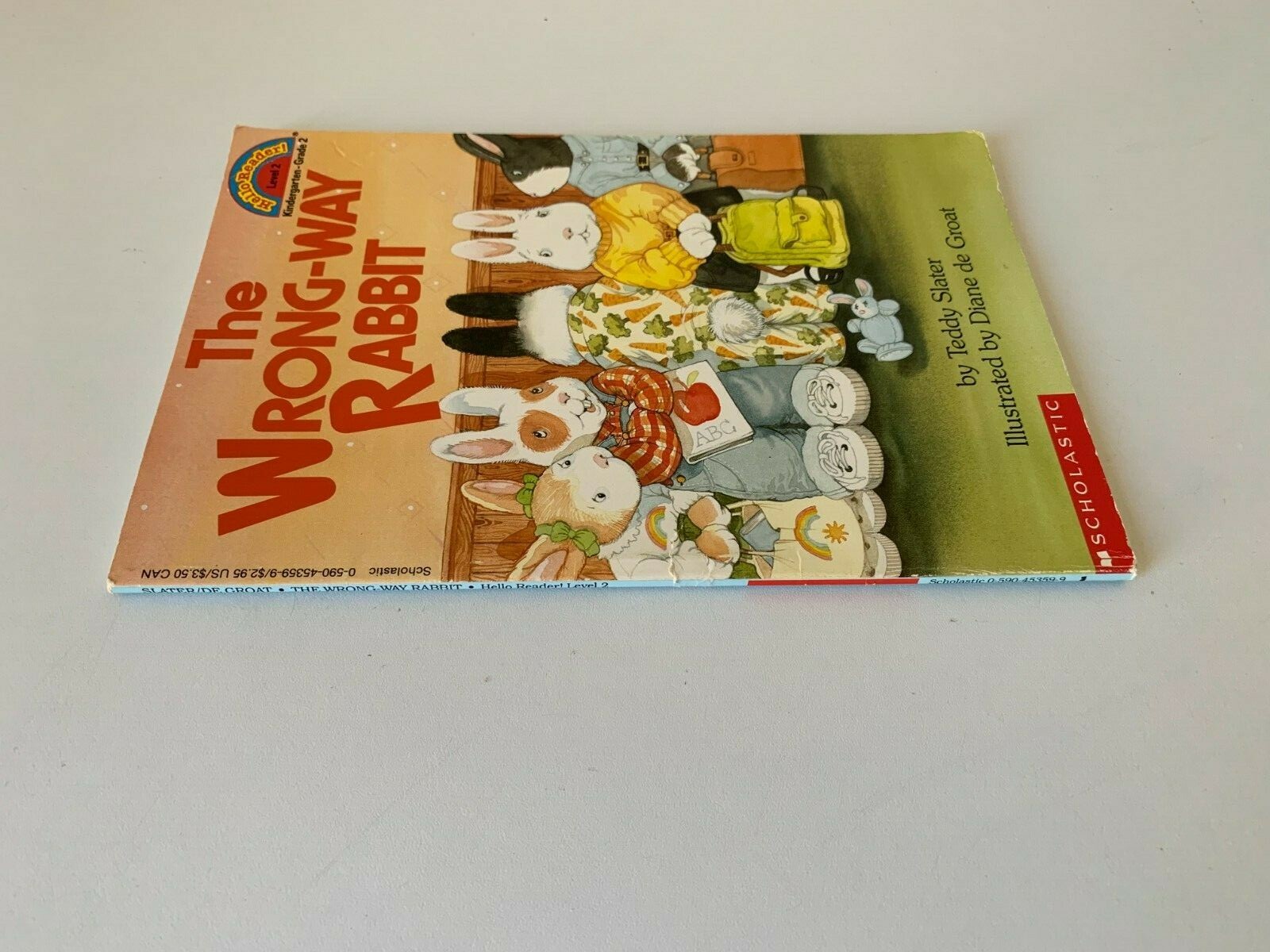 The Wrong-Way Rabbit (Hello Reader Level 2) by Teddy Slater (PB 1993) book