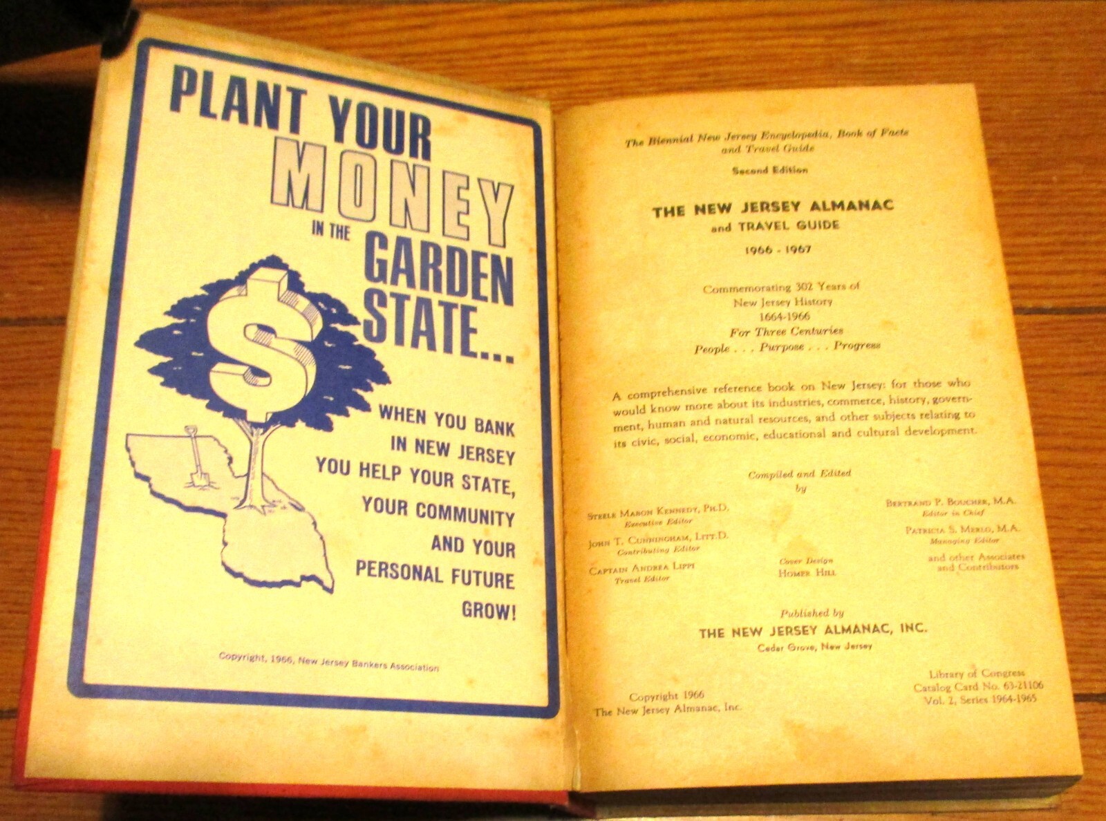 The New Jersey Almanac 1966–1967 Hardcover Book 768 Pages NICE!!