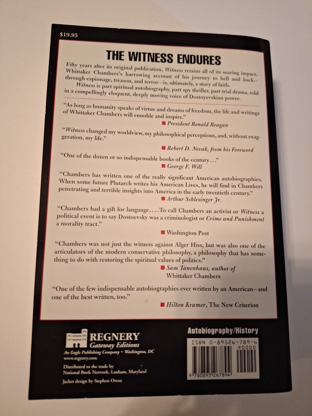 Witness – Whittaker Chambers – Paperback – 50th Anniversary