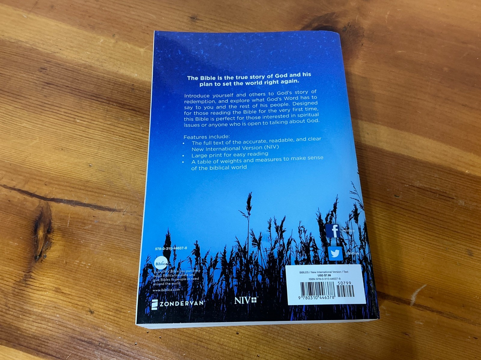 NIV Holy Bible Large Print by Zondervan Staff 2017, Paperback MINT UNUSED
