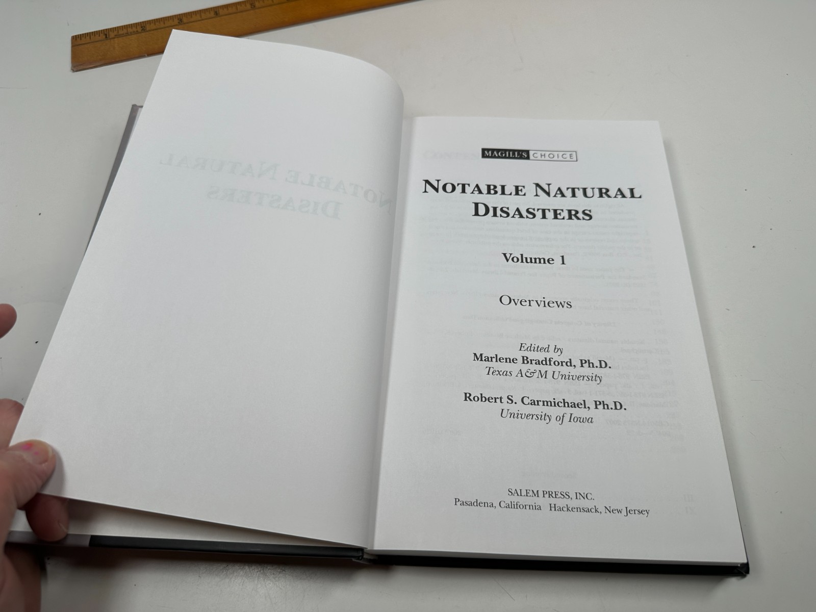 Notable Natural Disasters , Magill’s Choice 3 Volume Set Homeschool Reference