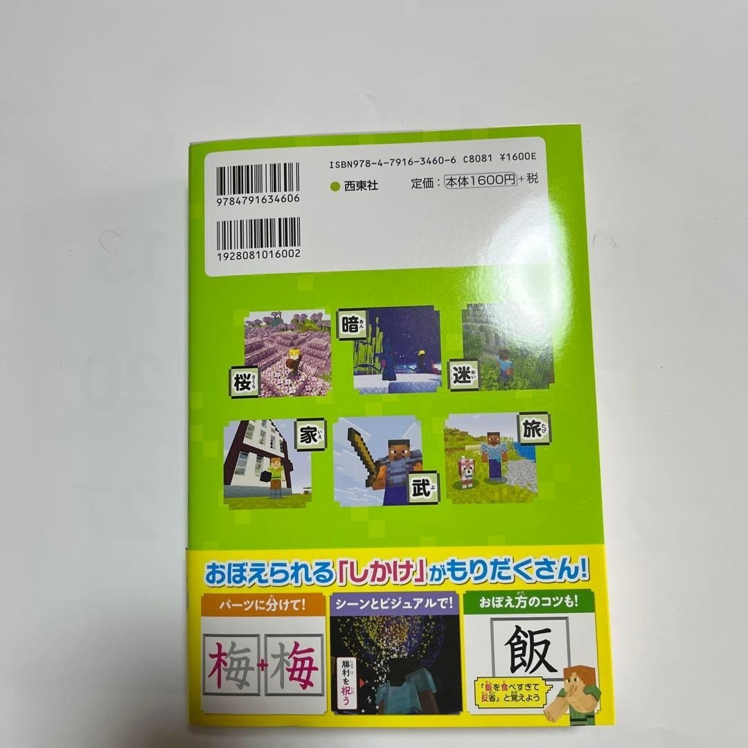 All 1026 Elementary School Kanji Learning Book Minecraf NEW from Japan
